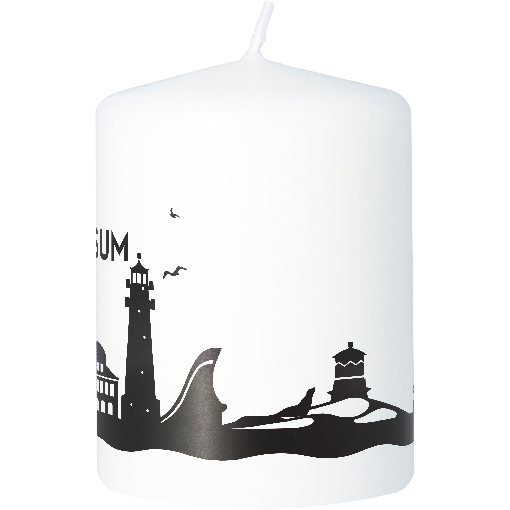 Stumpenkerze Skyline Büsum Stumpenkerze Skyline Büsum