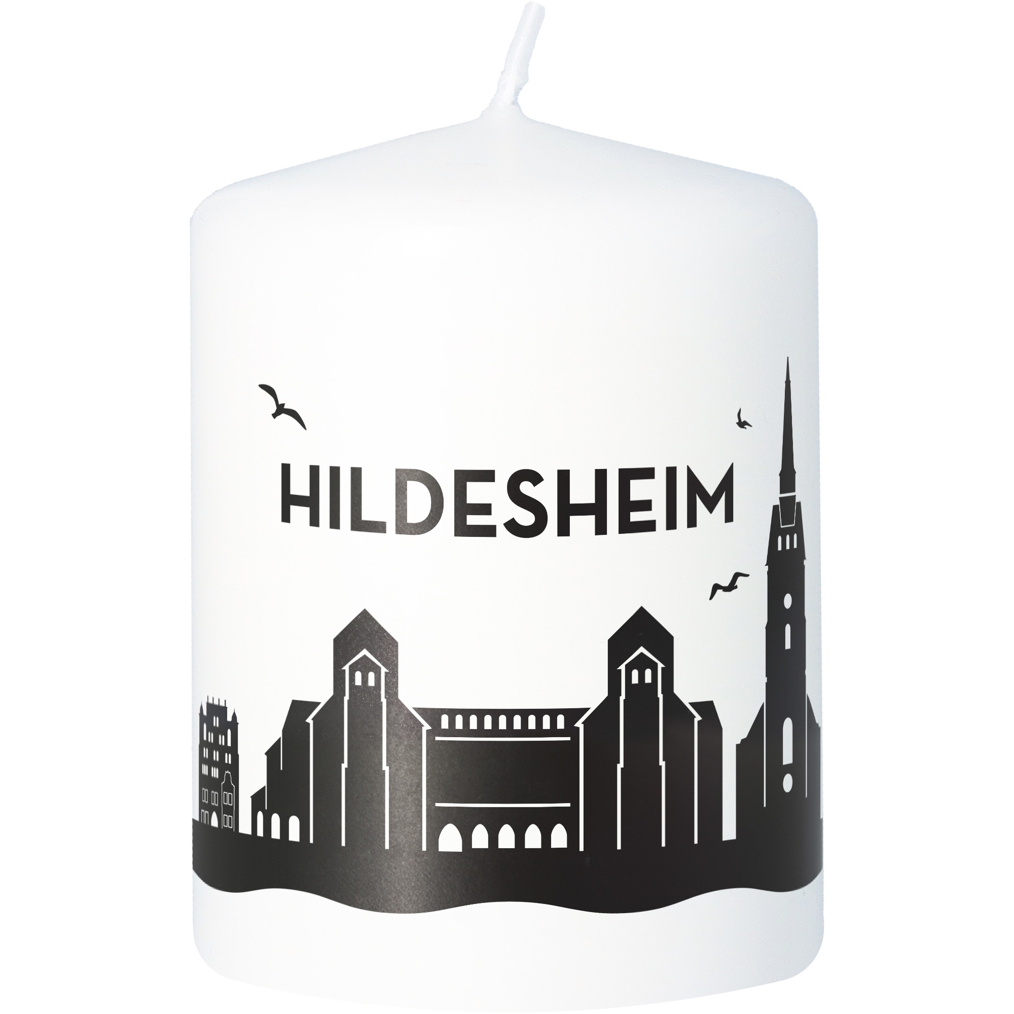 Stumpenkerze Skyline Hildesheim Stumpenkerze Skyline Hildesheim