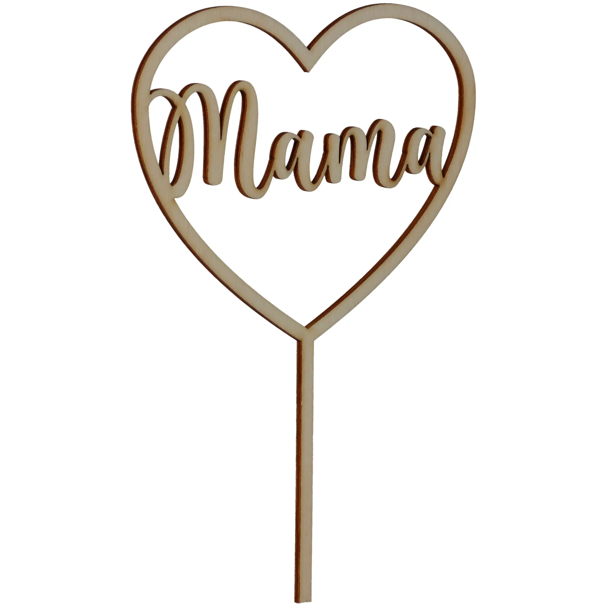 Cake Topper "Mama" klein aus Holz