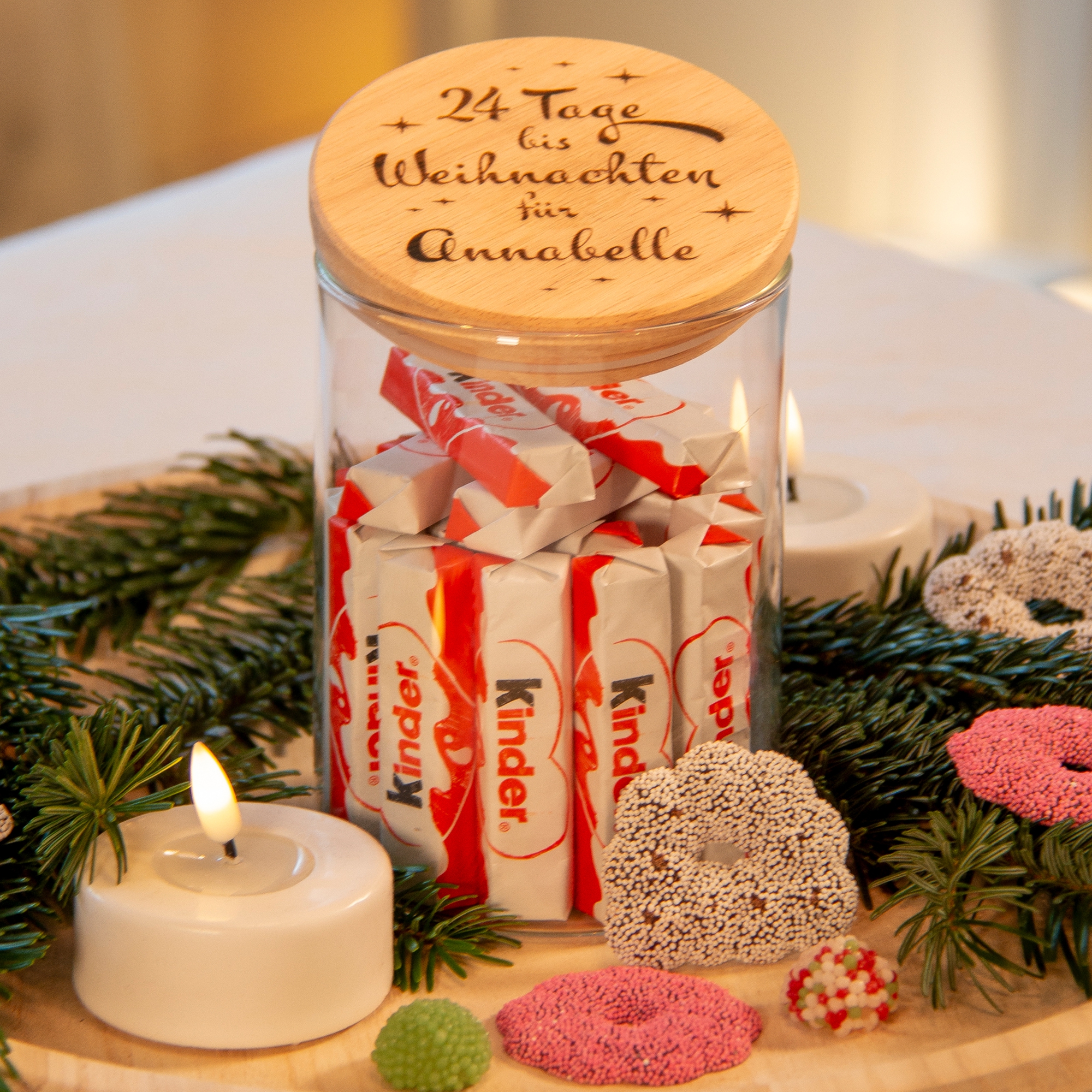 Geschenkglas "24 Tage bis Weihnachten" Geschenkglas "24 Tage bis Weihnachten"