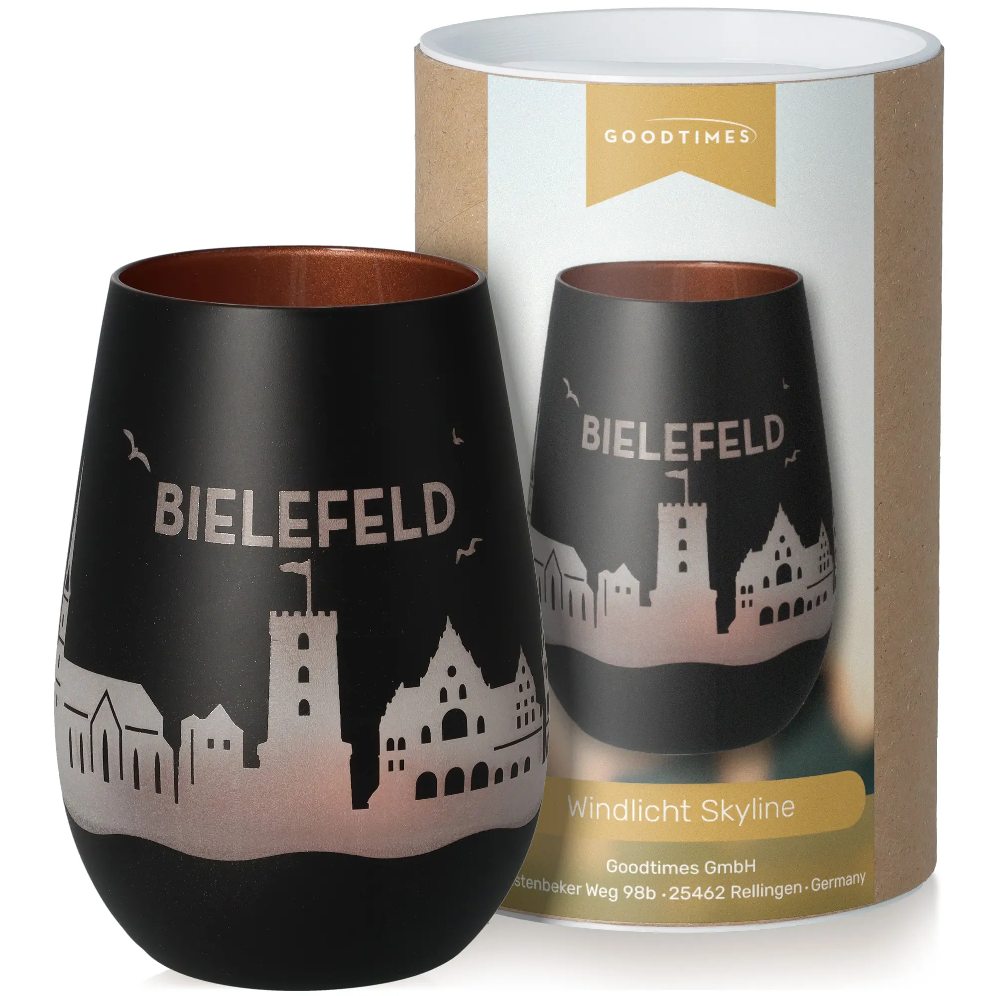 Glas, Weinglas, Schwarz, Kuppa, Windlichter Skyline