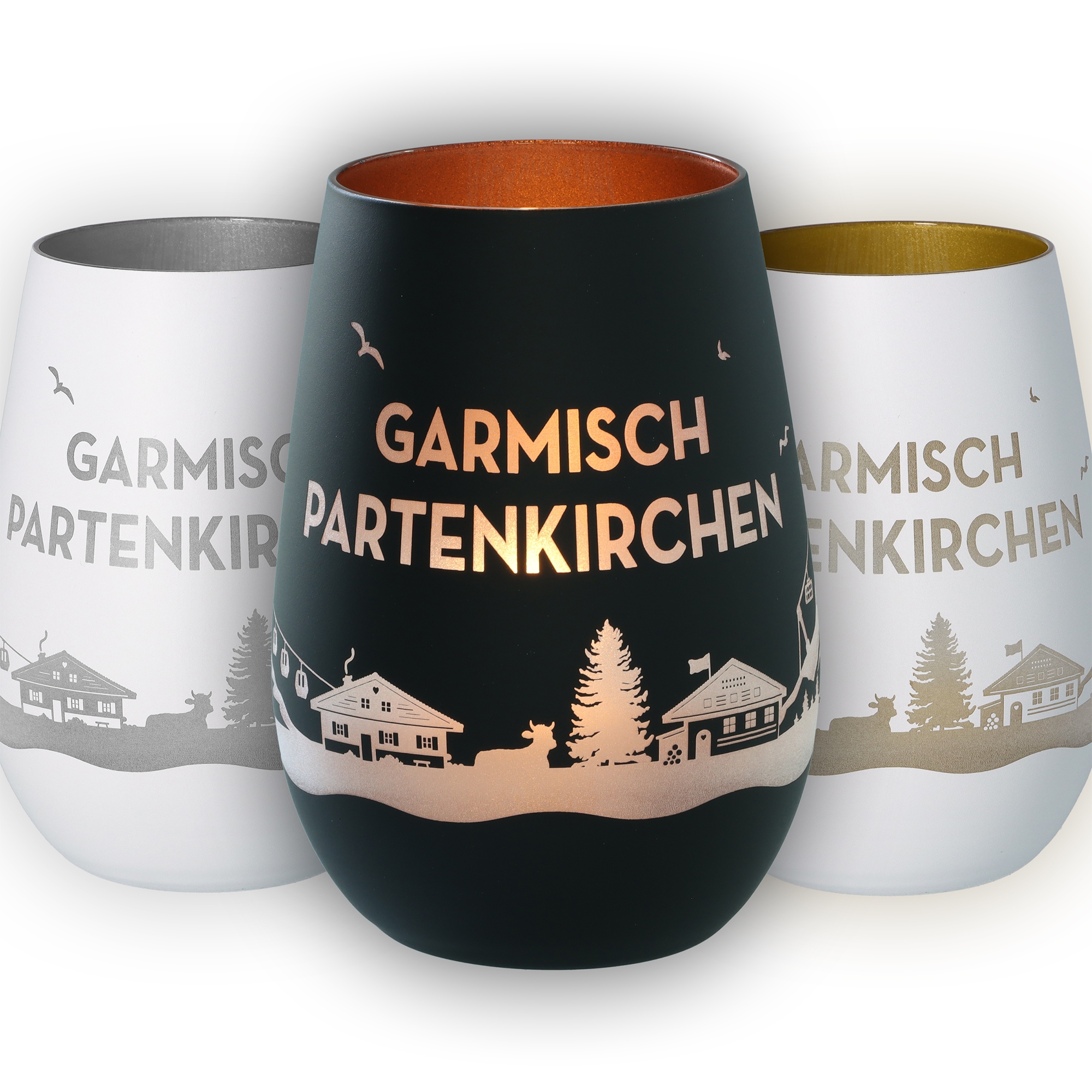 Windlicht Skyline Garmisch-Partenkirchen Töpferei, Tasse, Krug