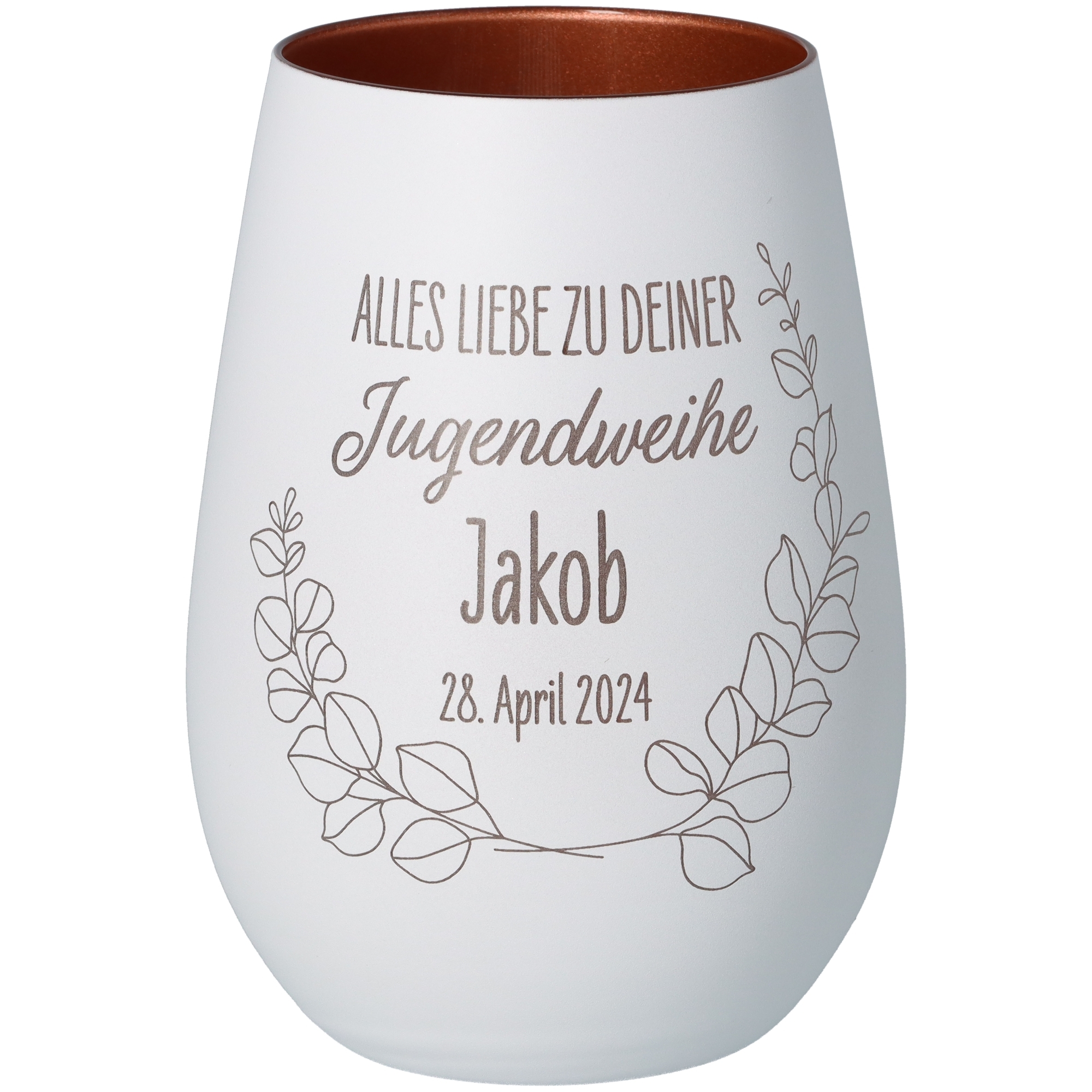 Windlicht "Jugendweihe" Krug, Töpferei, Vase, Glas