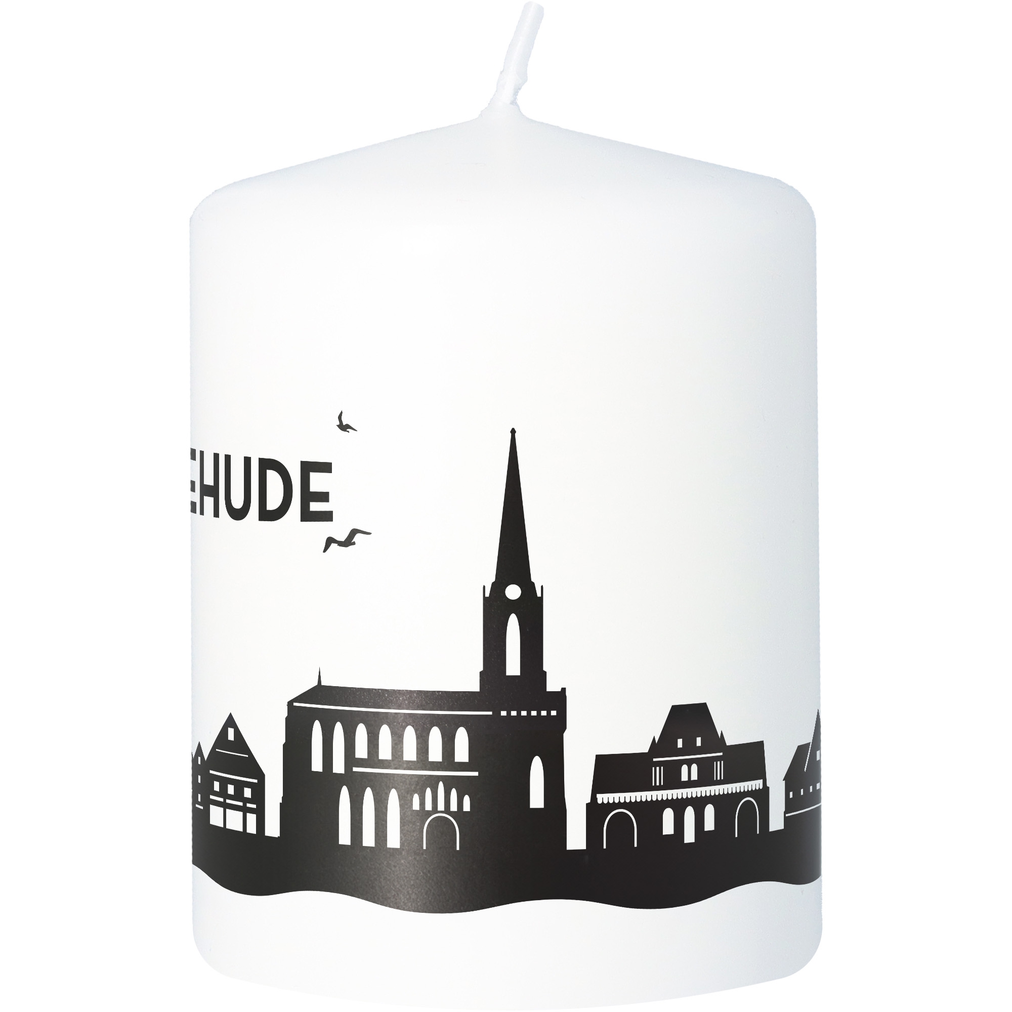 Stumpenkerze Skyline Buxtehude Stumpenkerze Skyline Buxtehude