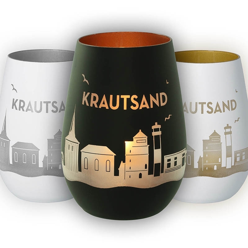 Krautstick, Krautsand, Glas, Becher, Designglas