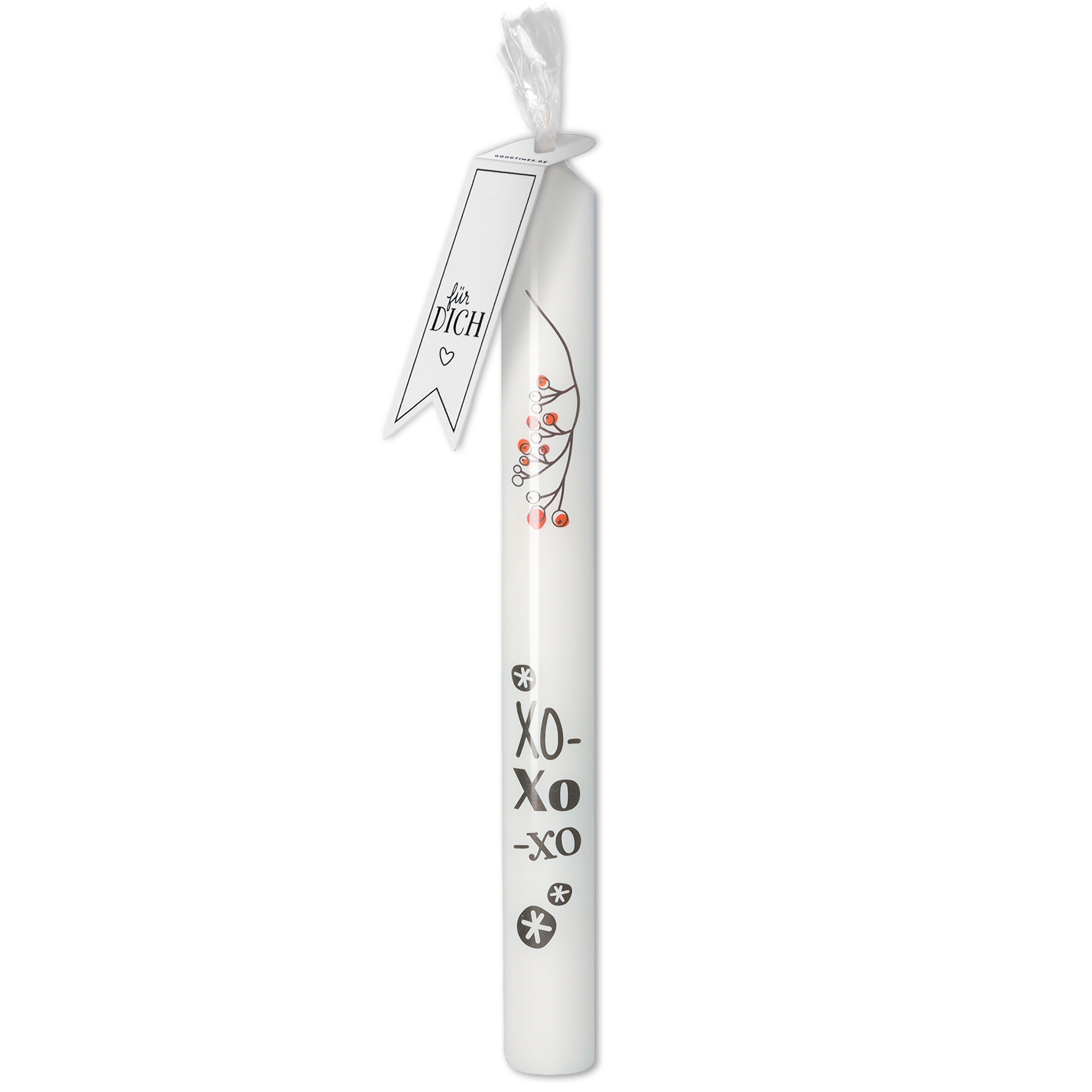 Stabkerze "XOXOXO"