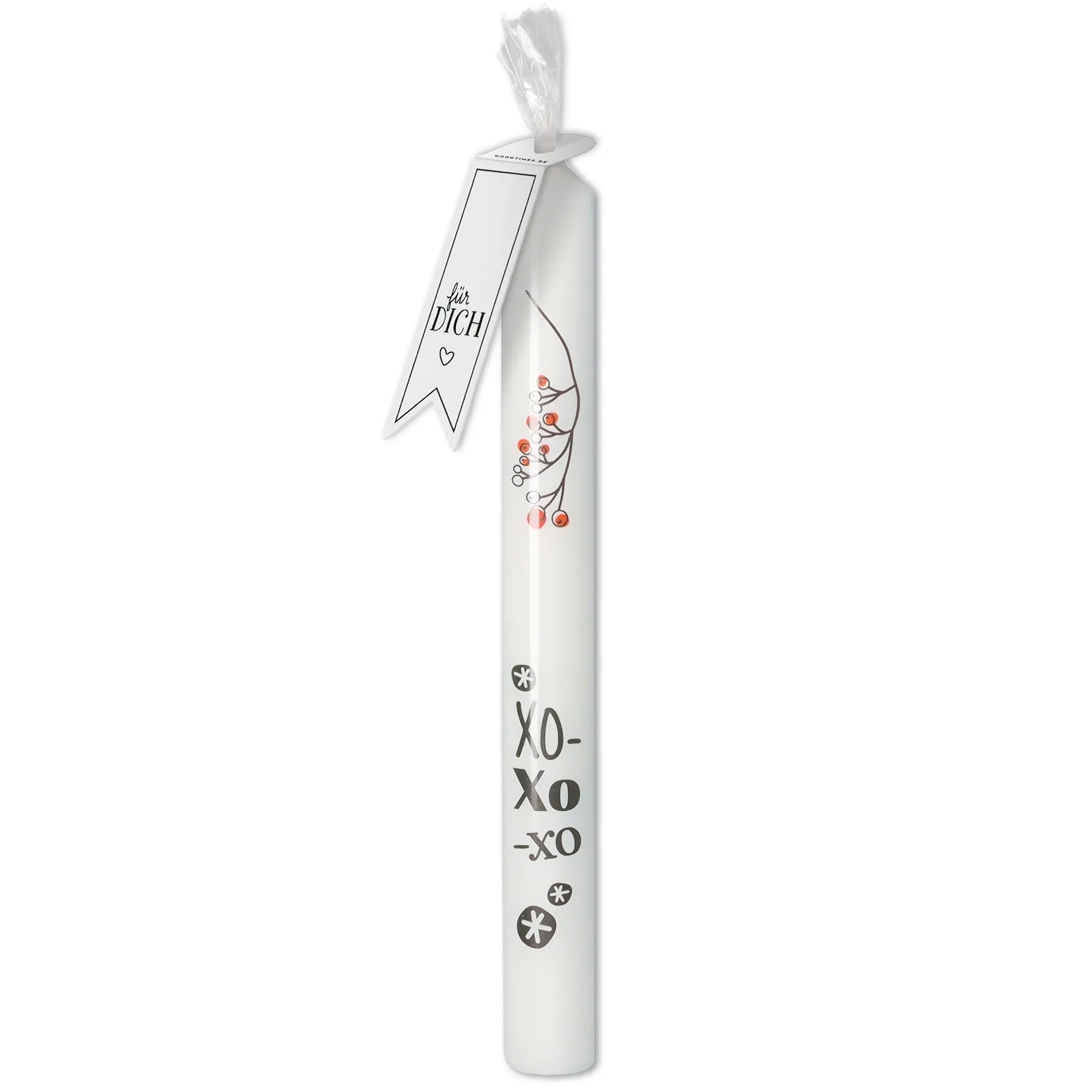Stabkerze "XOXOXO"