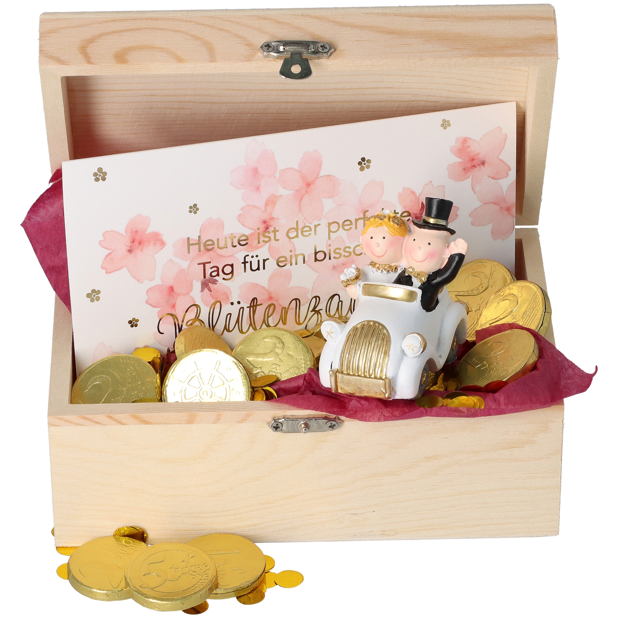 Geschenkbox Hochzeit Ringe Schatz, Kiste