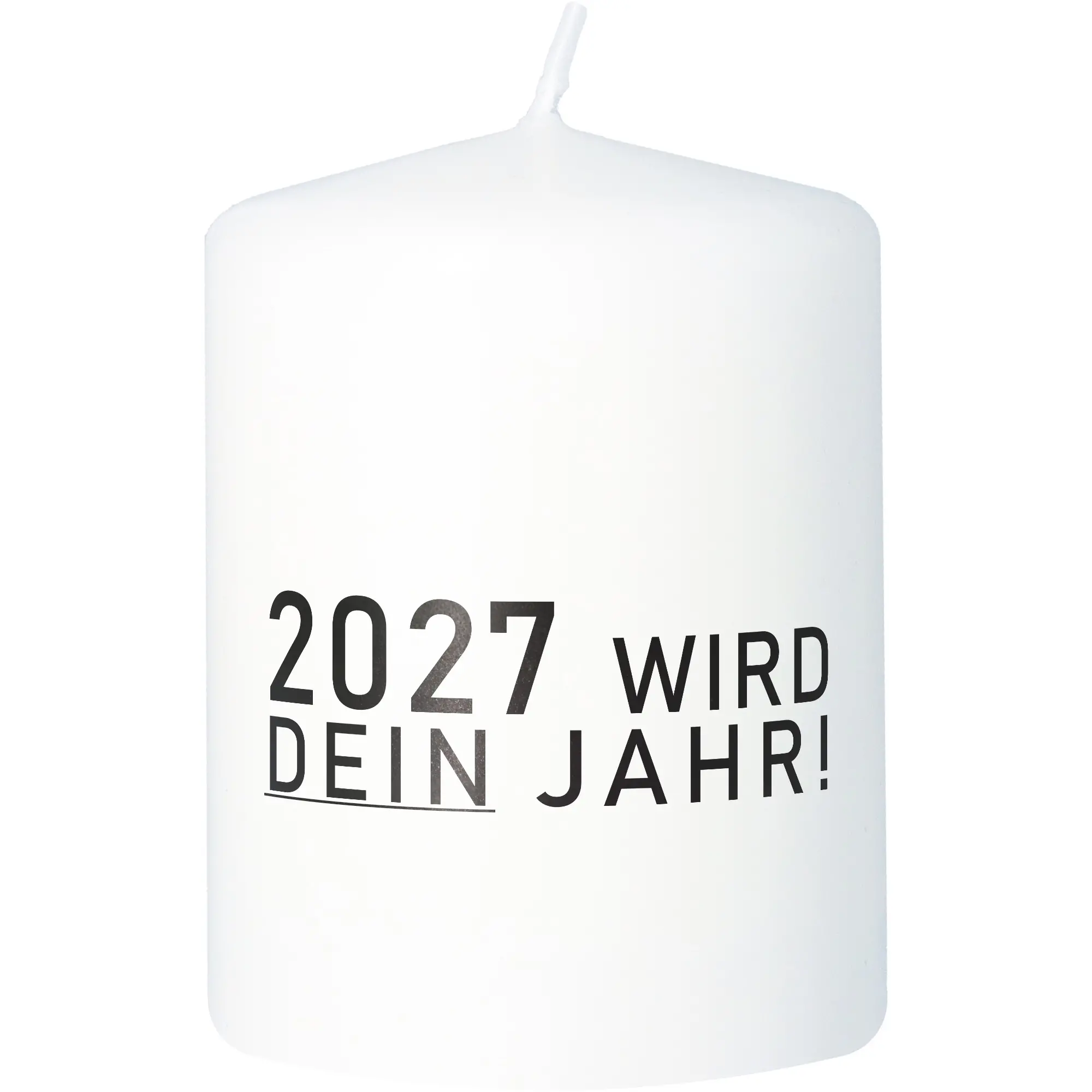 Stumpenkerze "2027 WIRD DEIN JAHR"