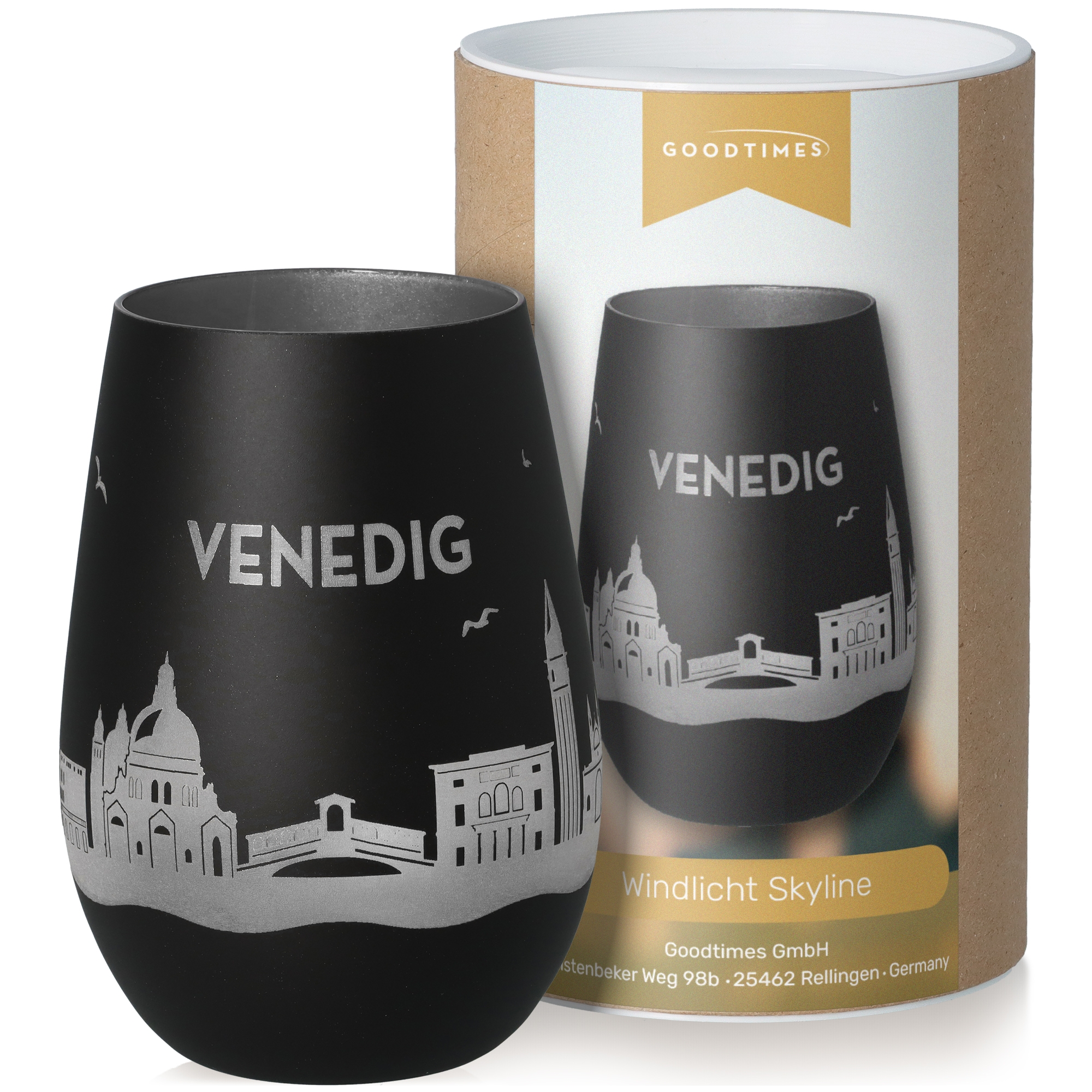 Windlicht Skyline Venedig Krug, Töpferei