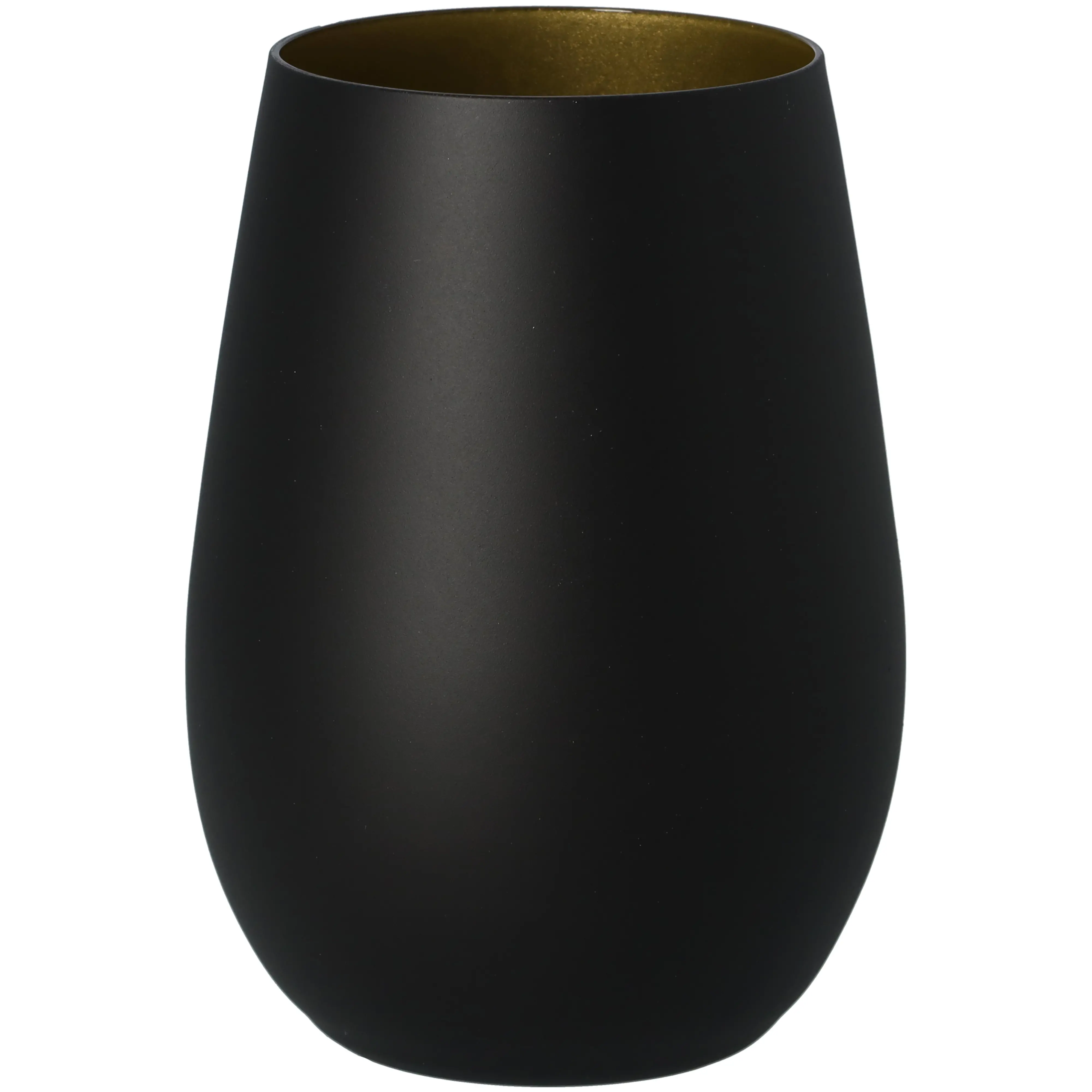 Windlicht Dein Design Schwarz/Gold mit Gravur