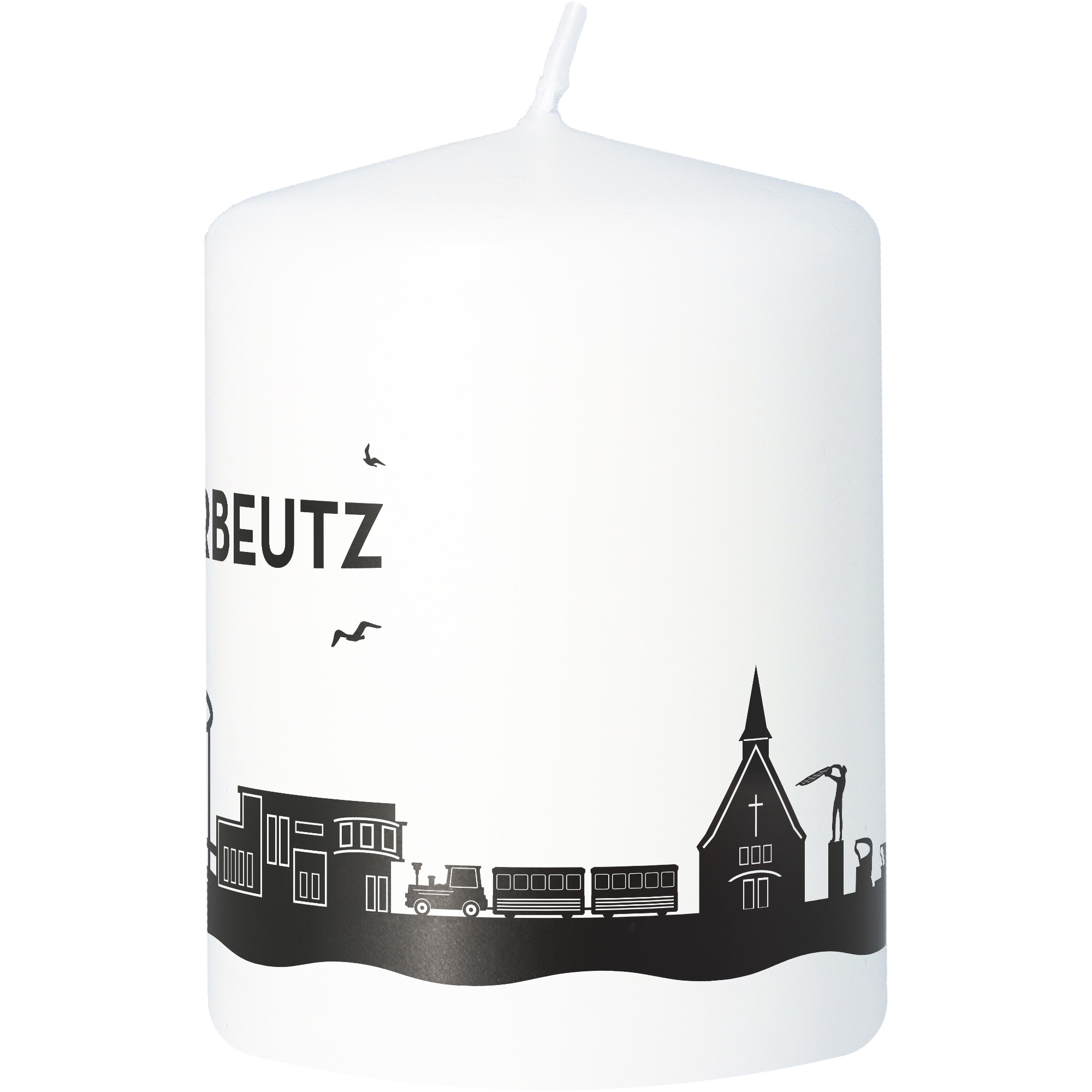 Stumpenkerze Skyline Scharbeutz Stumpenkerze Skyline Scharbeutz