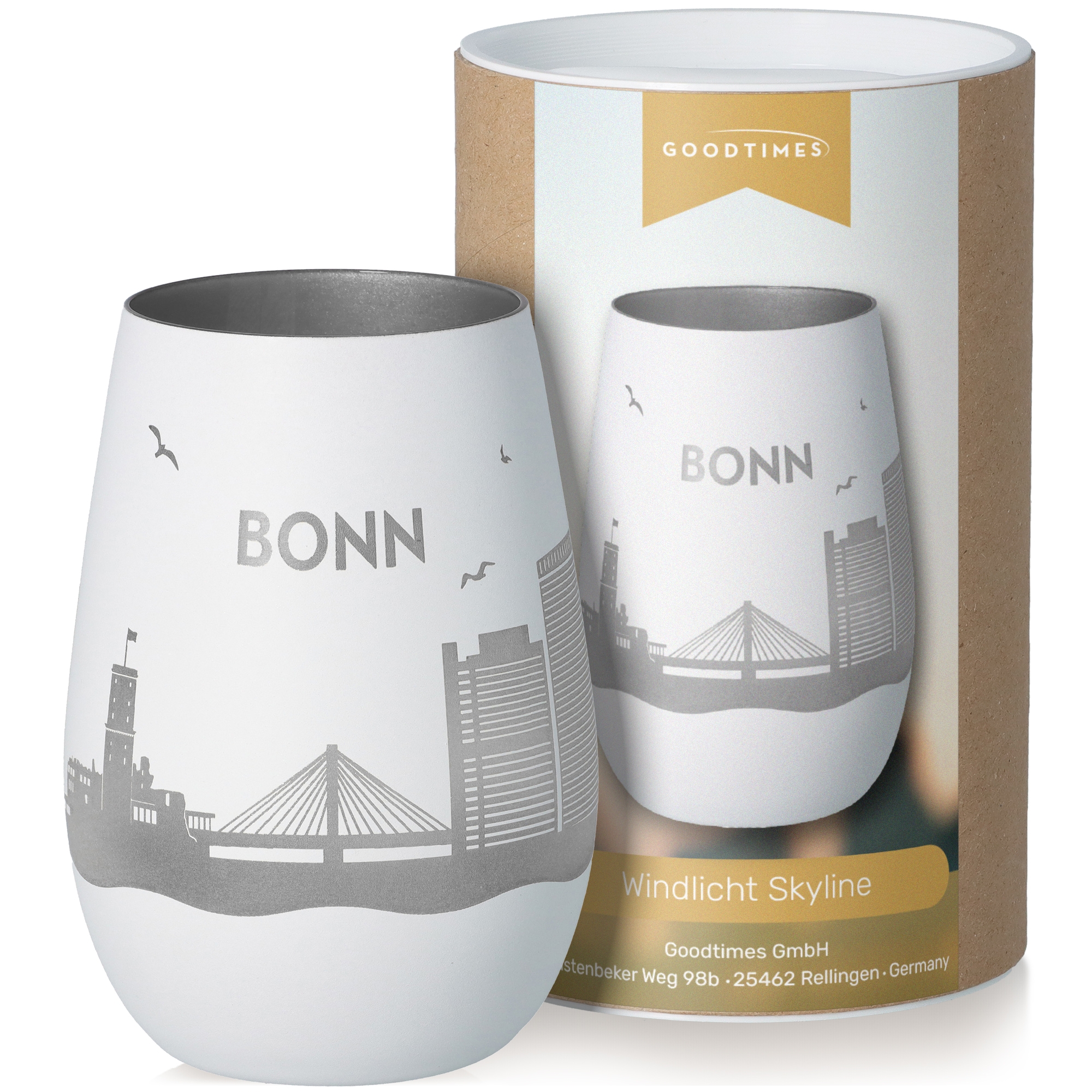 Windlicht Skyline Bonn