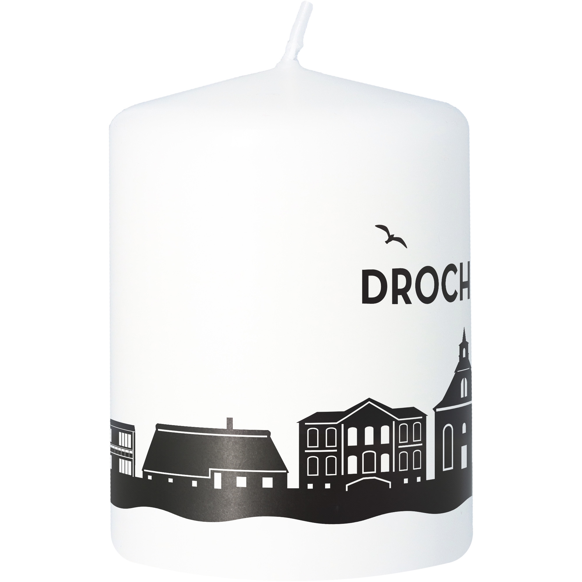 Stumpenkerze Skyline Drochtersen Kerze, Tier, Vogel