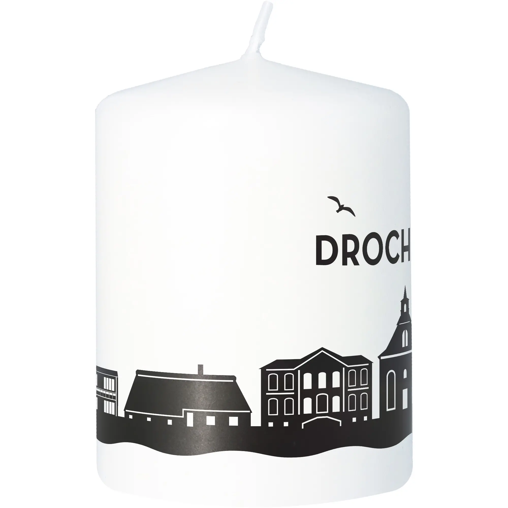 Stumpenkerze Skyline Drochtersen Kerze, Tier, Vogel