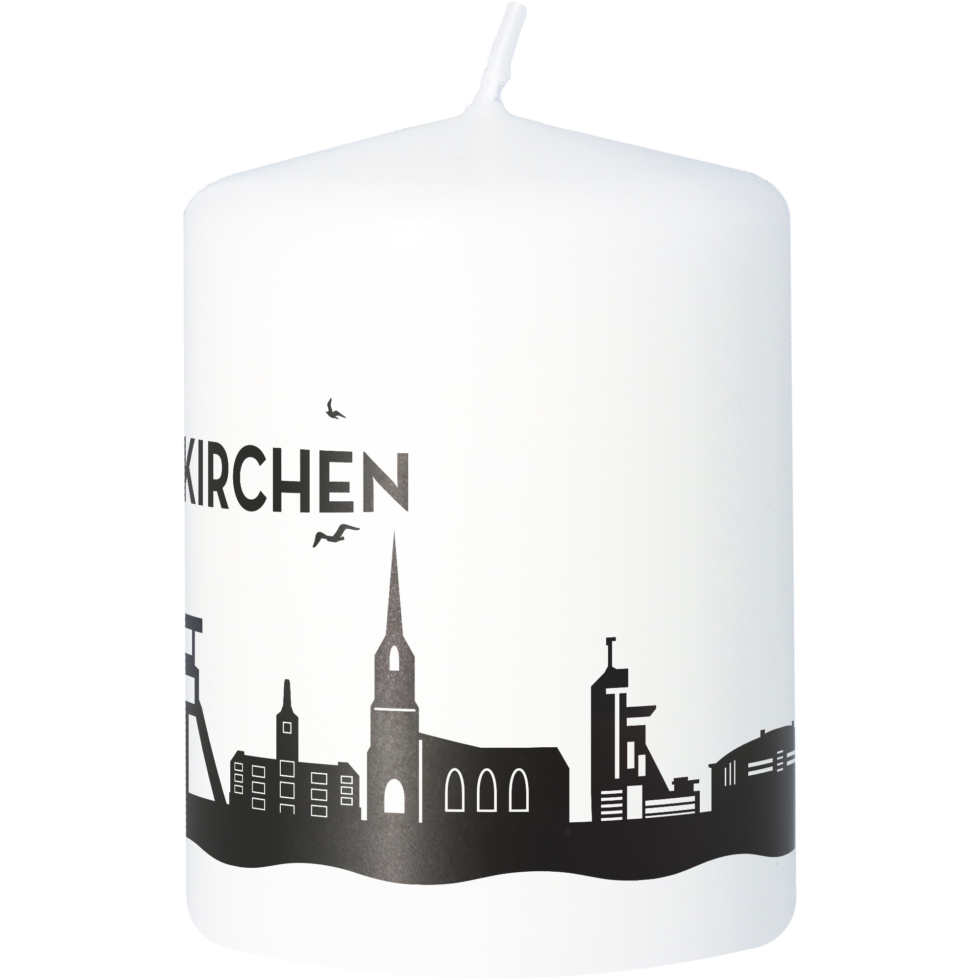 Stumpenkerze Skyline Gelsenkirchen Stumpenkerze Skyline Gelsenkirchen