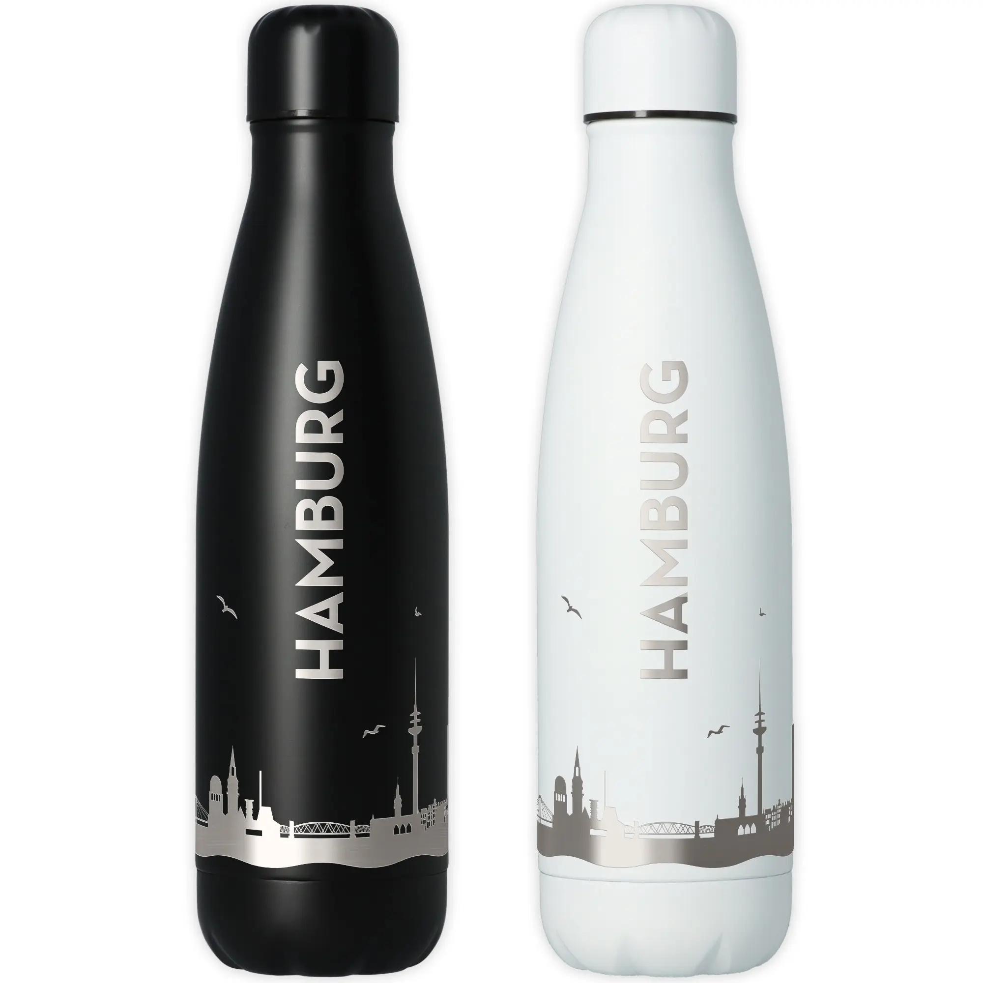 Trinkflasche Skyline Hamburg