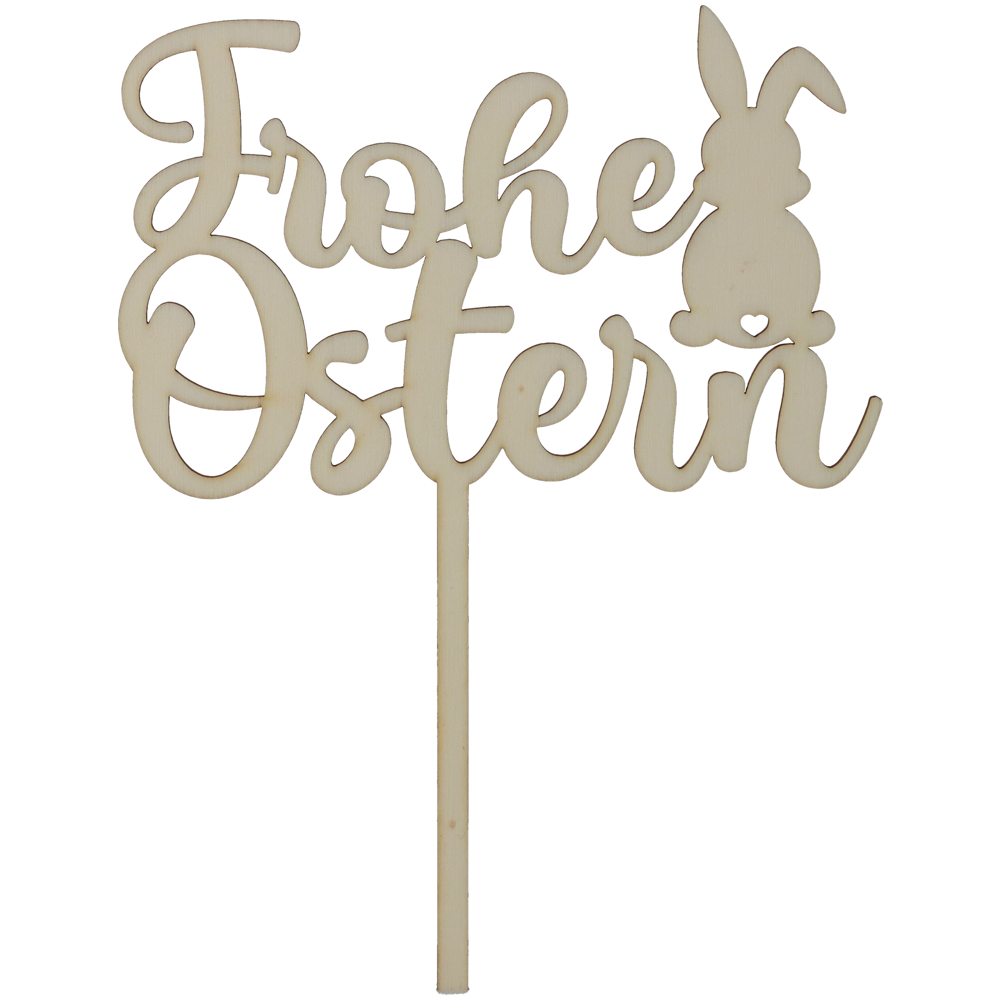 Cake Topper "Frohe Ostern" Holz Cake Topper "Frohe Ostern" Holz