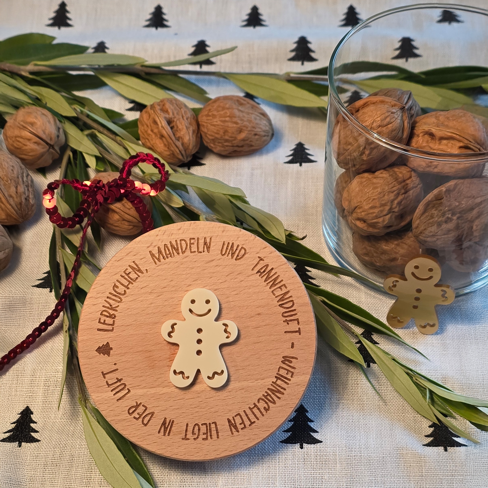 Geschenkglas "Weihnachten" Ivory Essen, Nuss, Produzieren, Gemüse, Walnuss