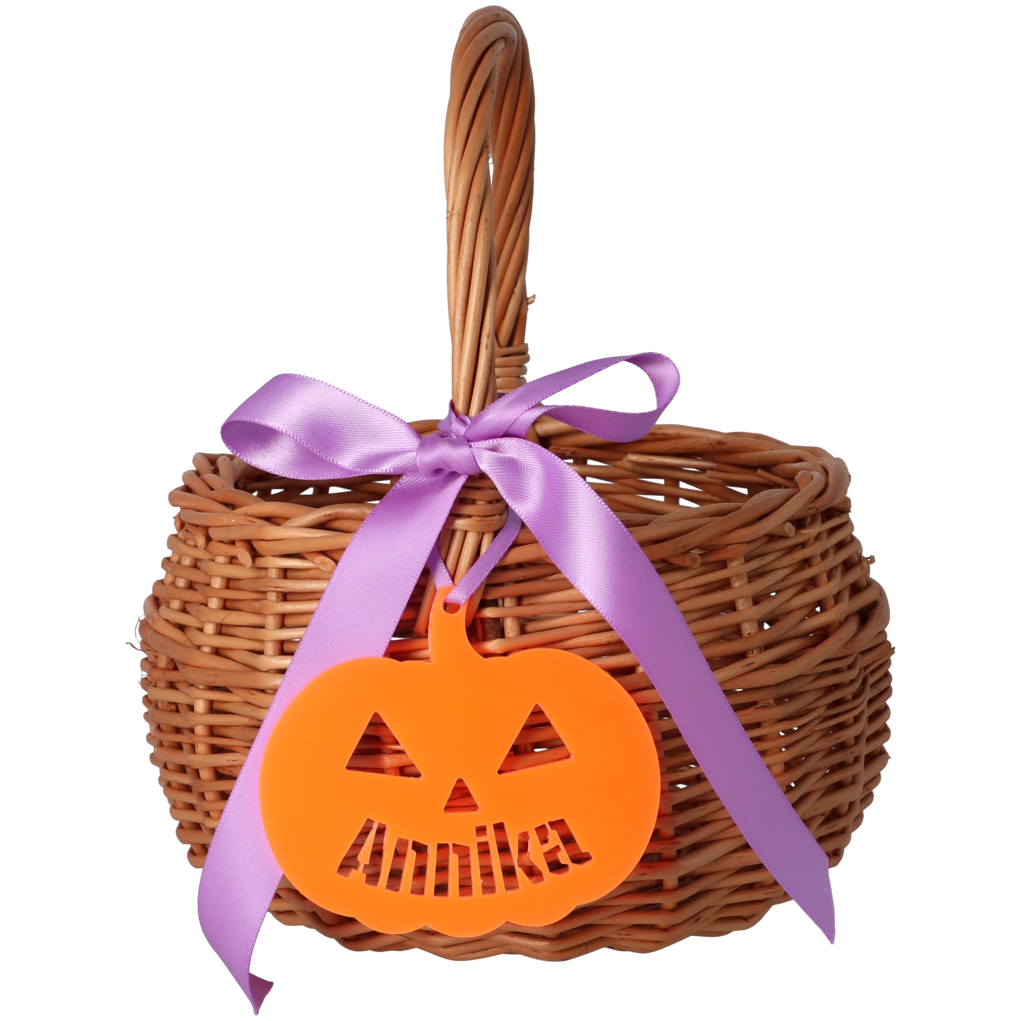 Halloweenkörbchen mit Kürbisanhänger Korb