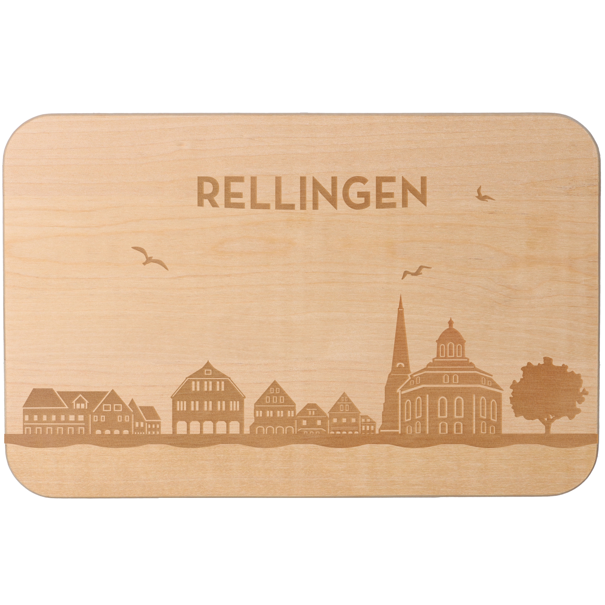 Frühstücksbrett Skyline Rellingen