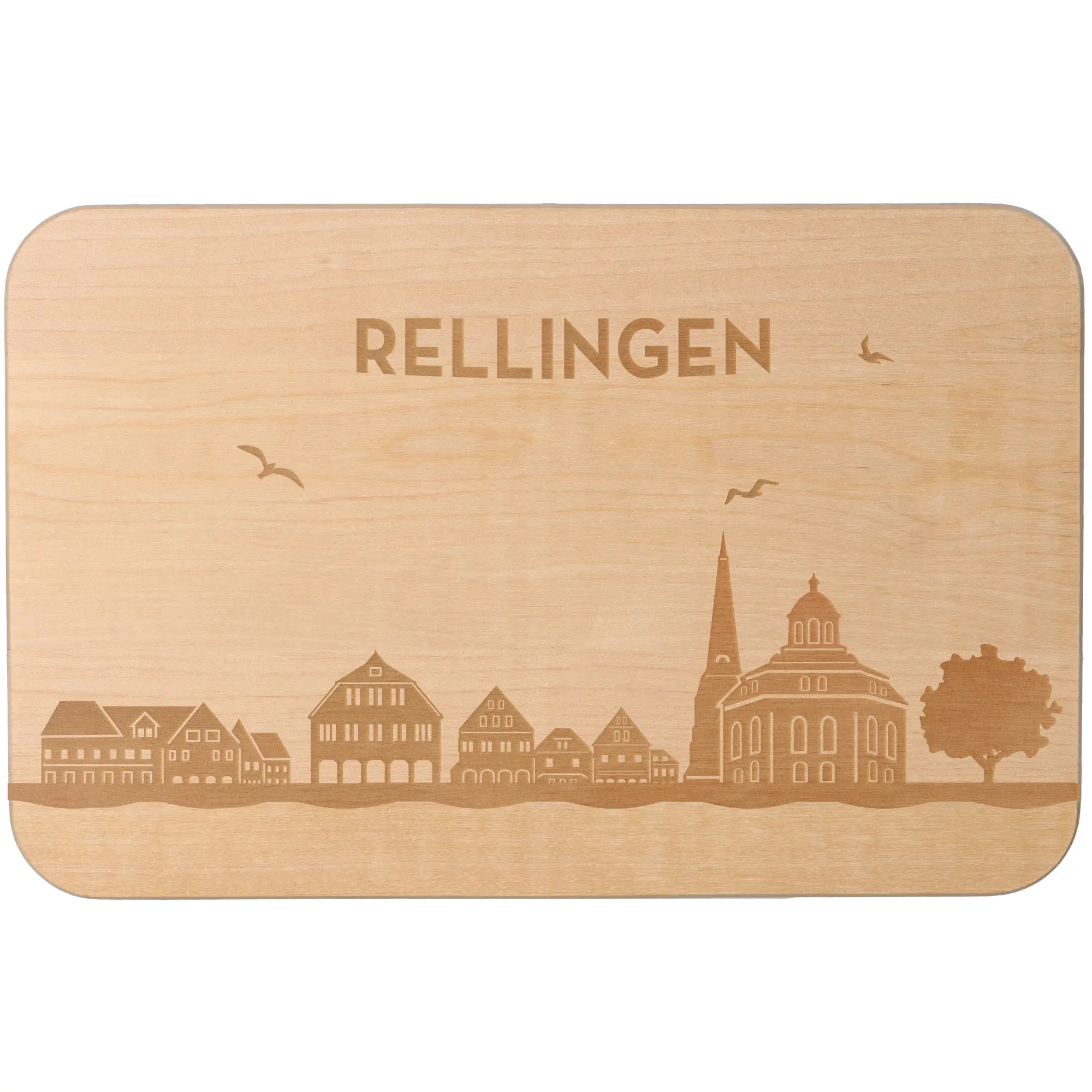 Frühstücksbrett Skyline Rellingen