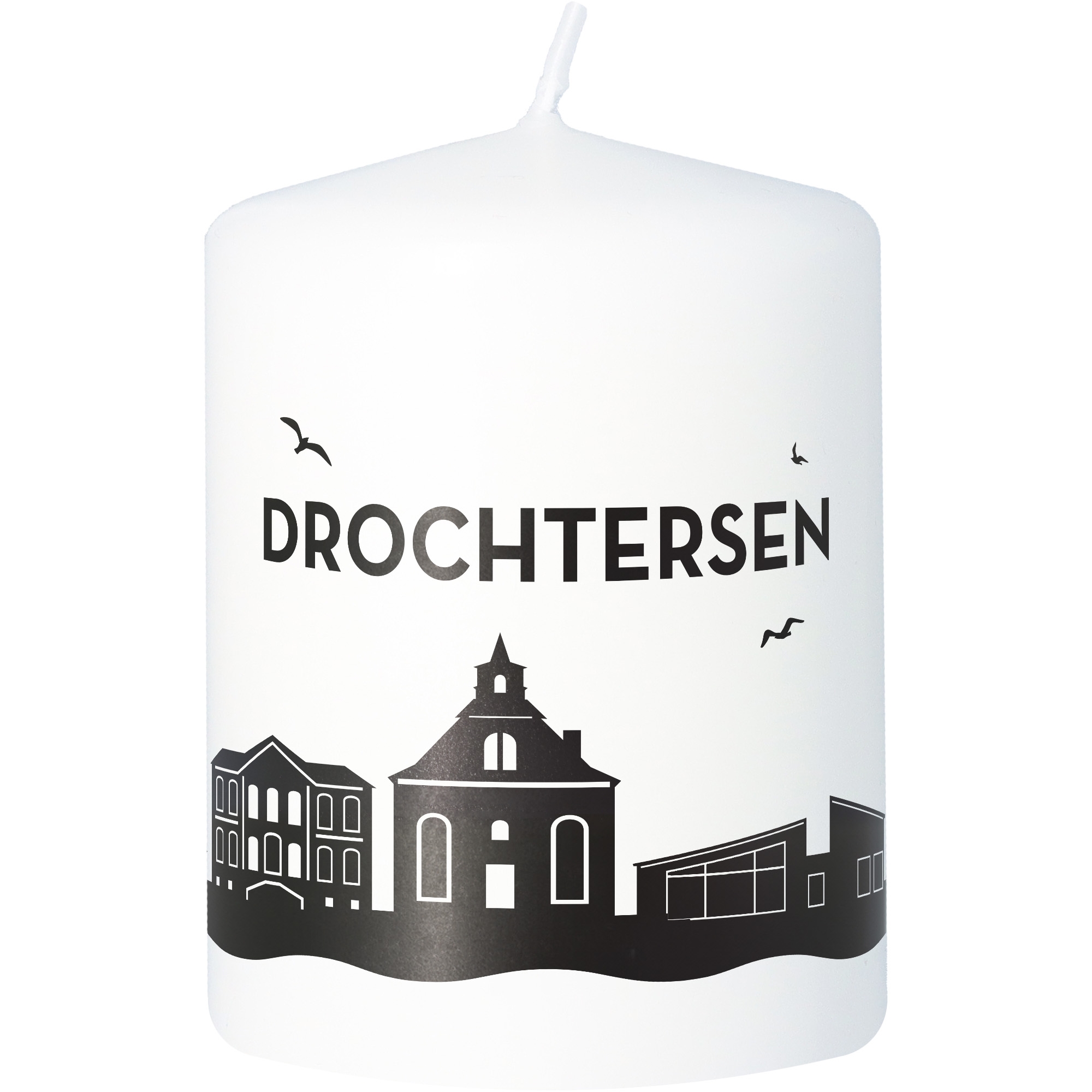 Stumpenkerze Skyline Drochtersen Kerze