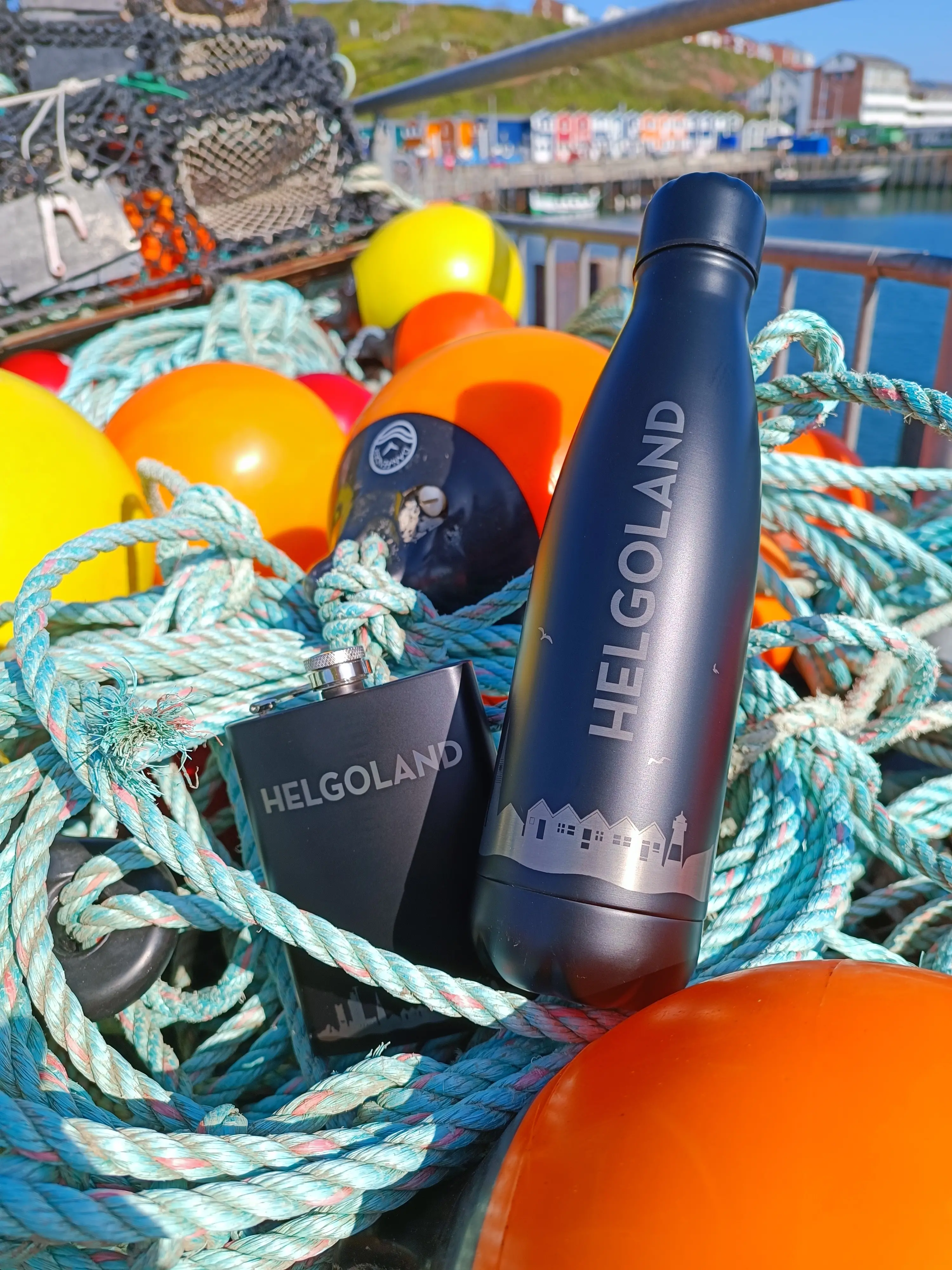 Trinkflasche Skyline Helgoland