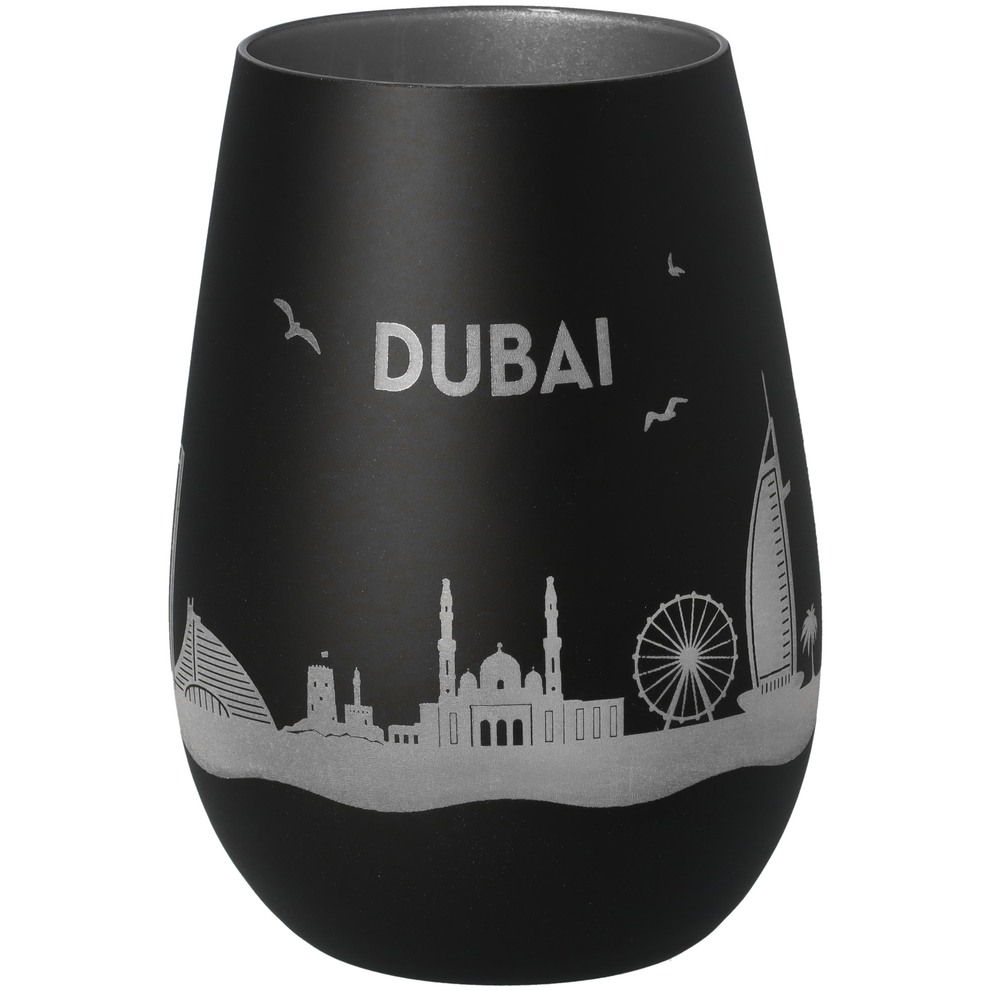 Windlicht Skyline Dubai Glas, Töpferei, Krug