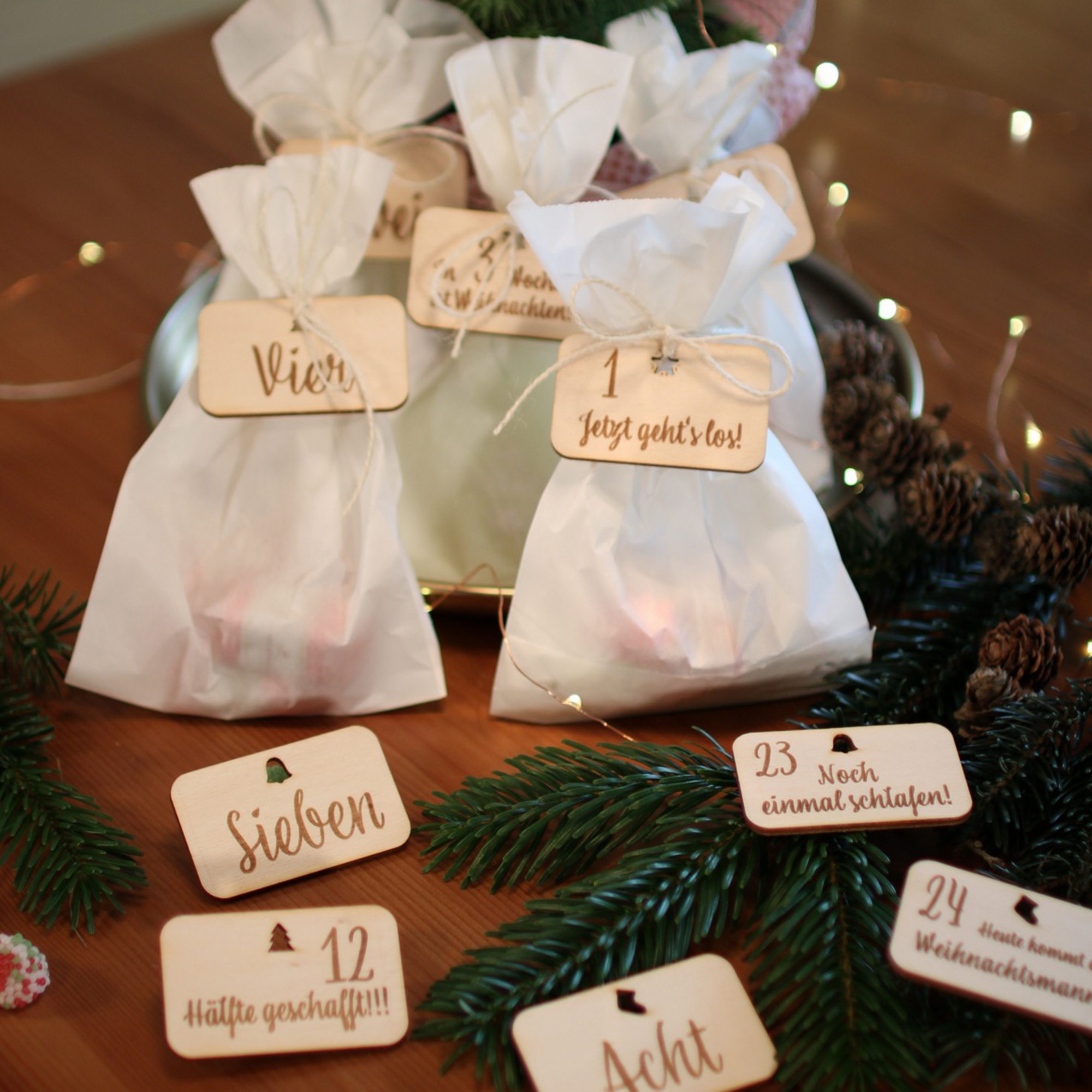 Adventskalender Anhänger 1-24 Adventskalender Anhänger 1-24