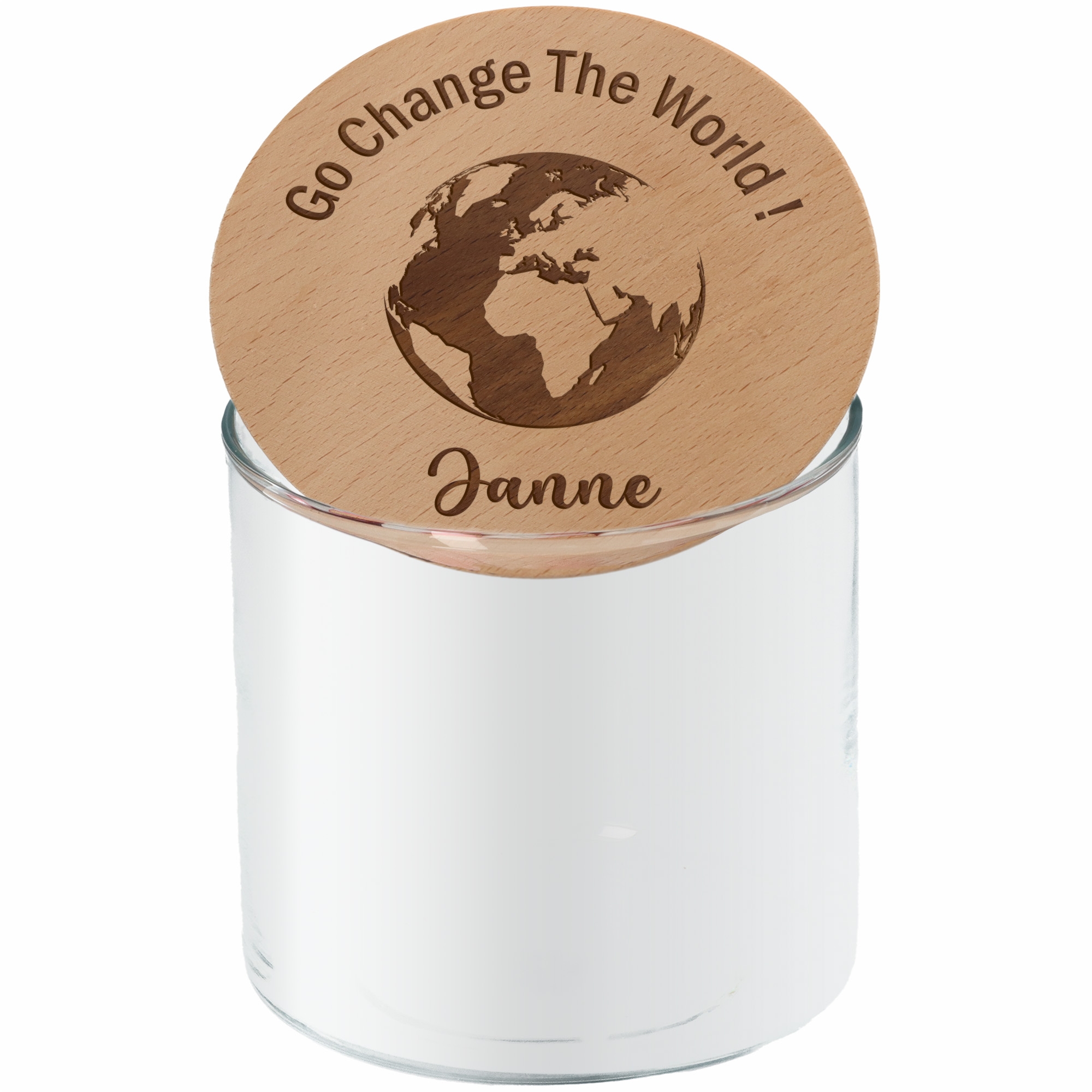 Geschenkglas "Go Change The World!"