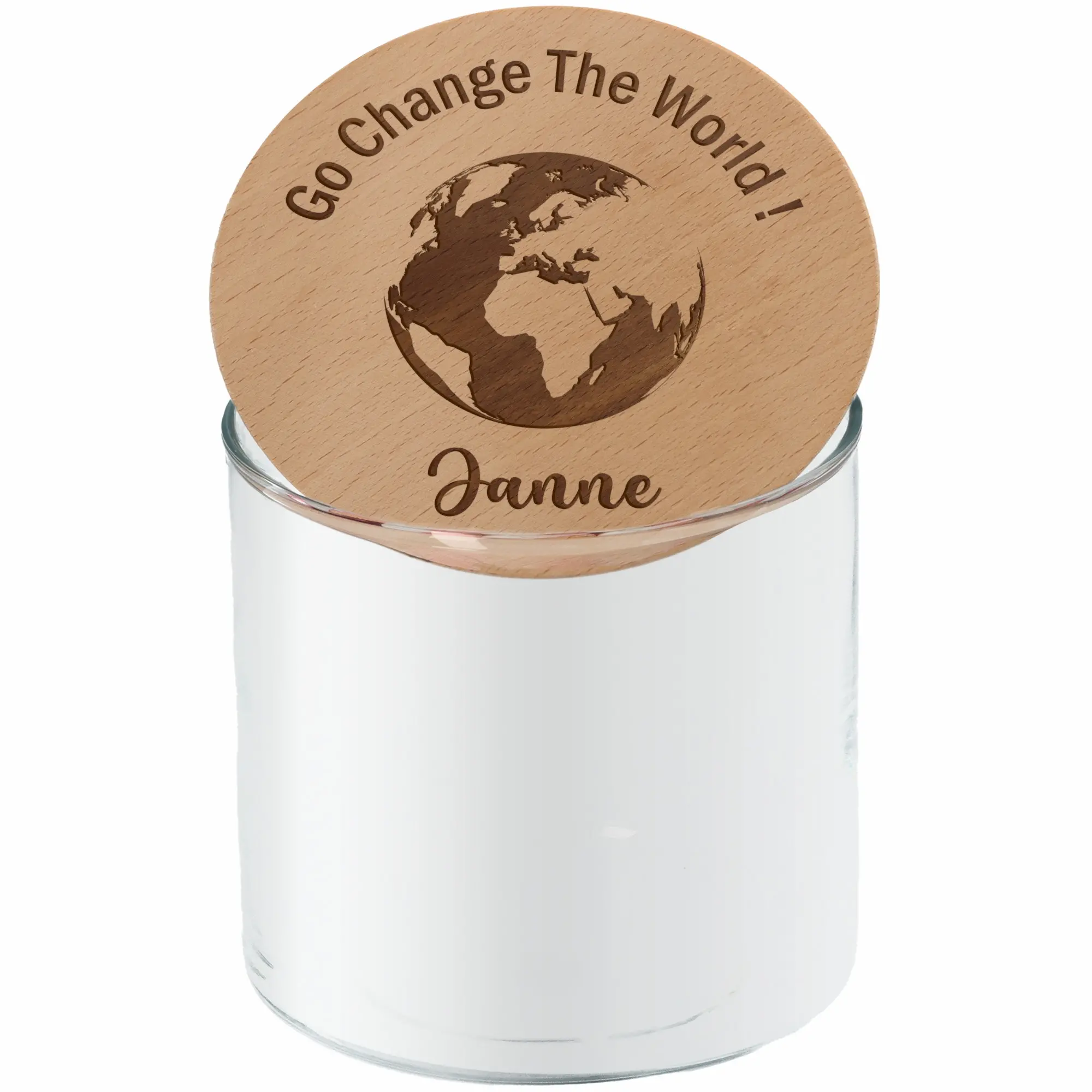 Geschenkglas "Go Change The World!"