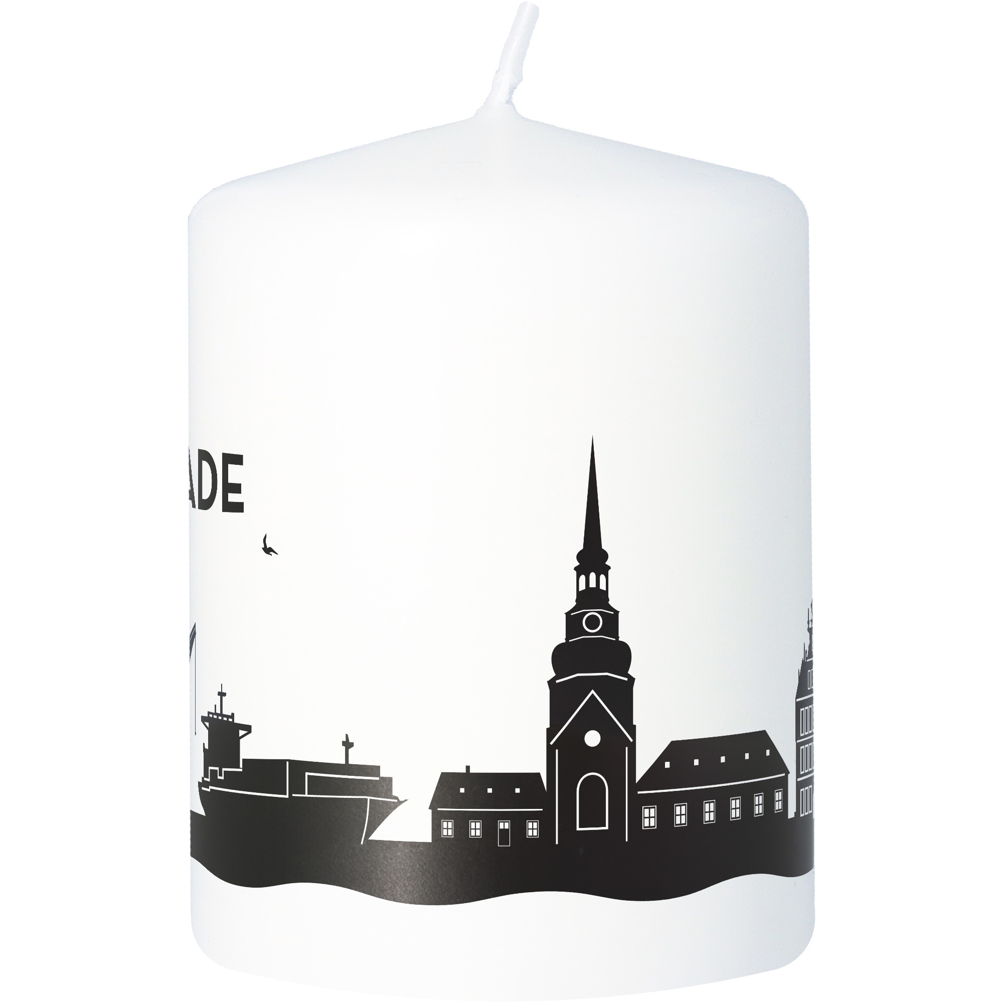 Stumpenkerze Skyline Stade
