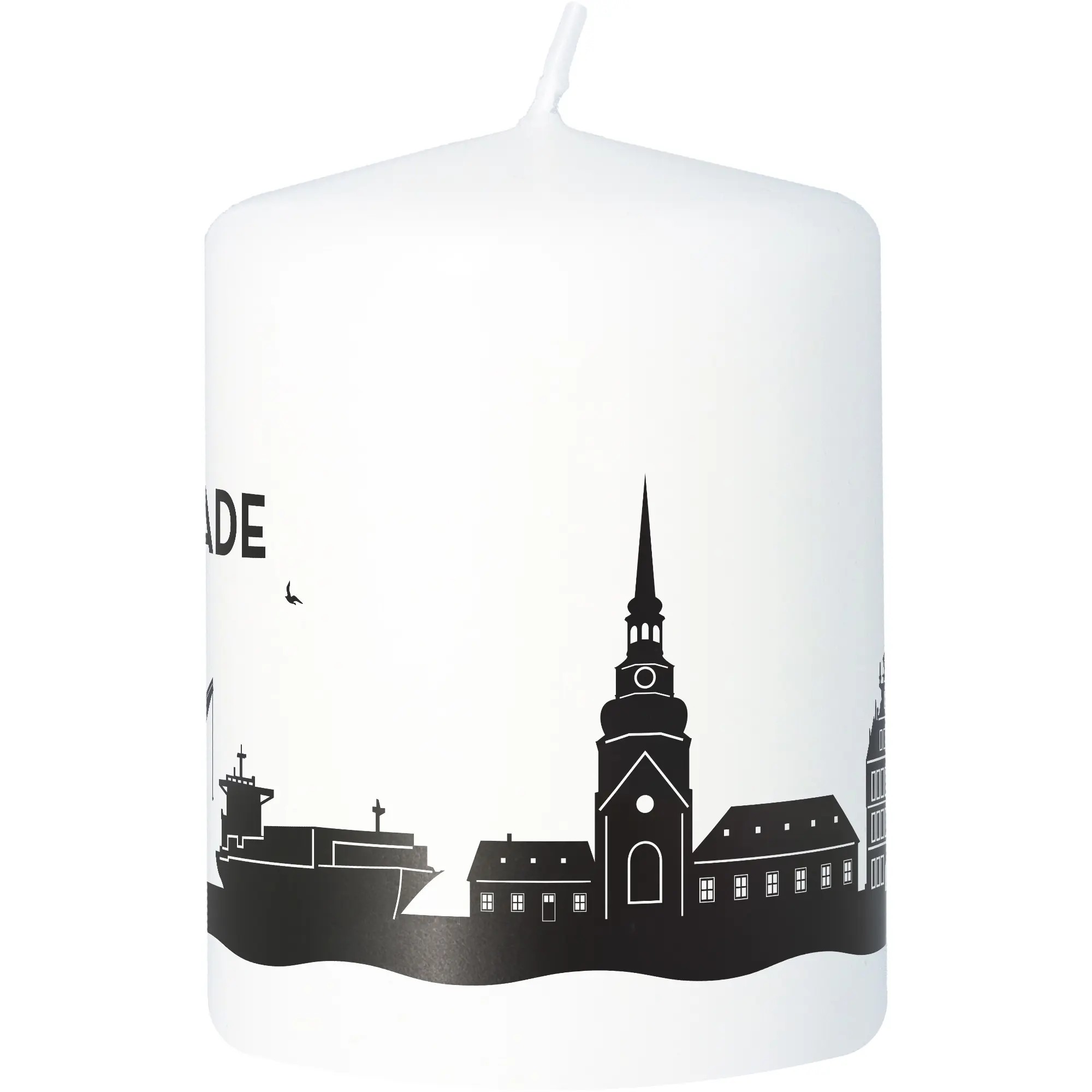 Stumpenkerze Skyline Stade