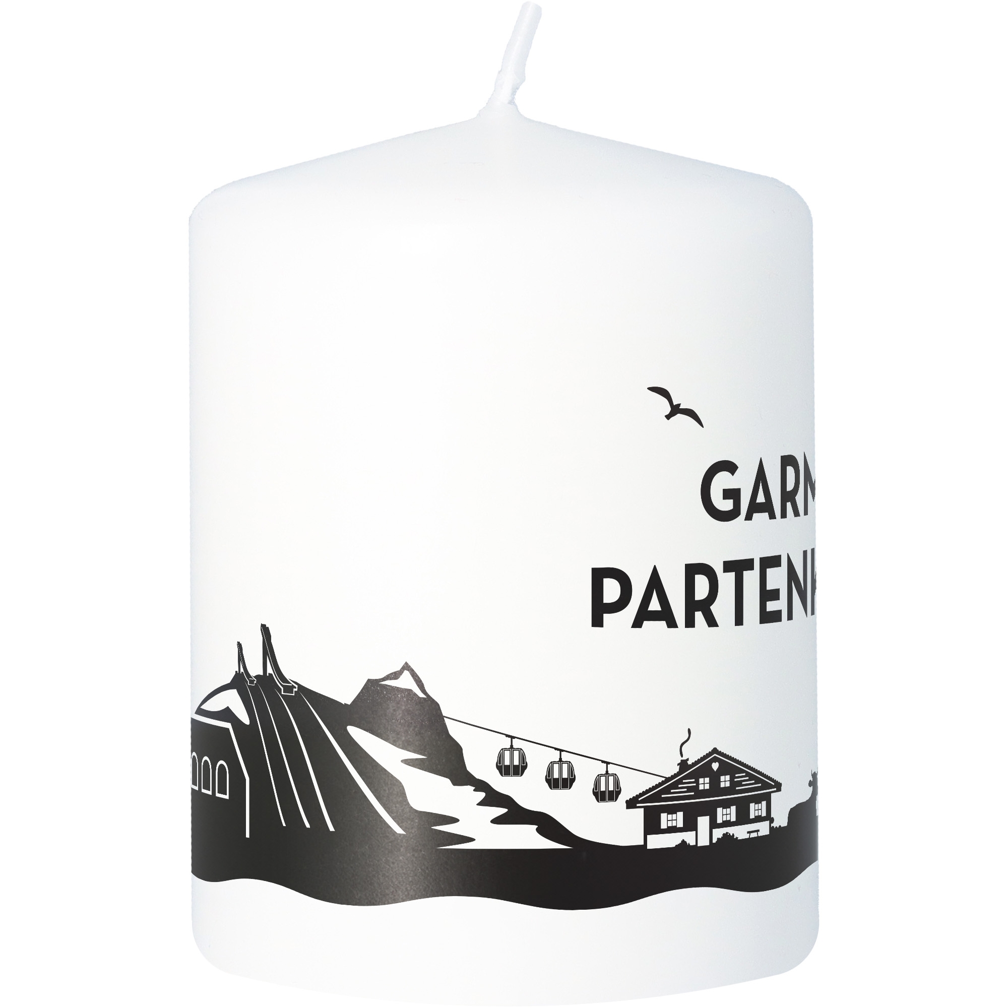 Stumpenkerze Skyline Garmisch-Partenkirchen Stumpenkerze Skyline Garmisch-Partenkirchen