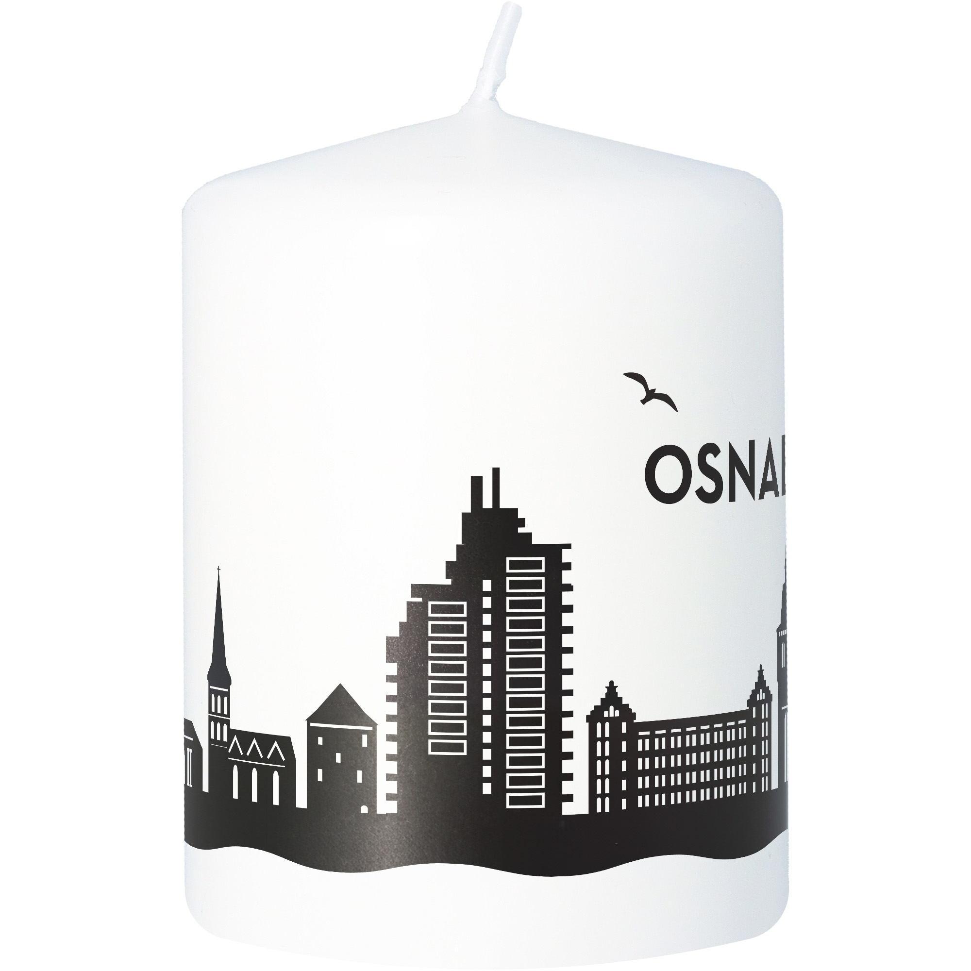 Stumpenkerze Skyline Osnabrück Stumpenkerze Skyline Osnabrück