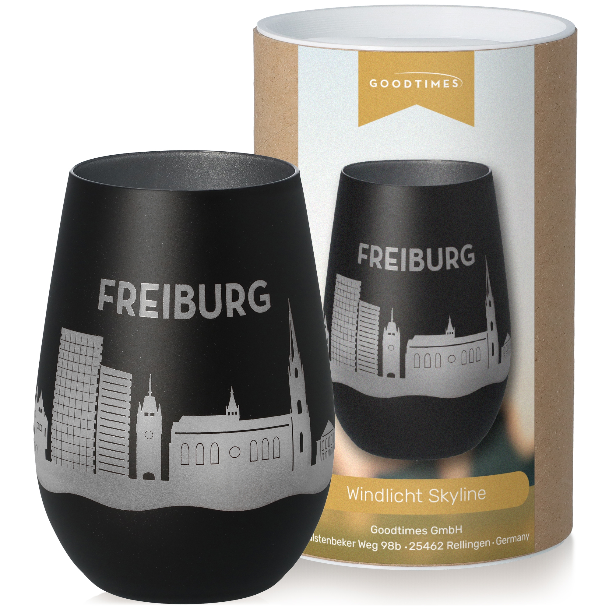 Windlicht Skyline Freiburg