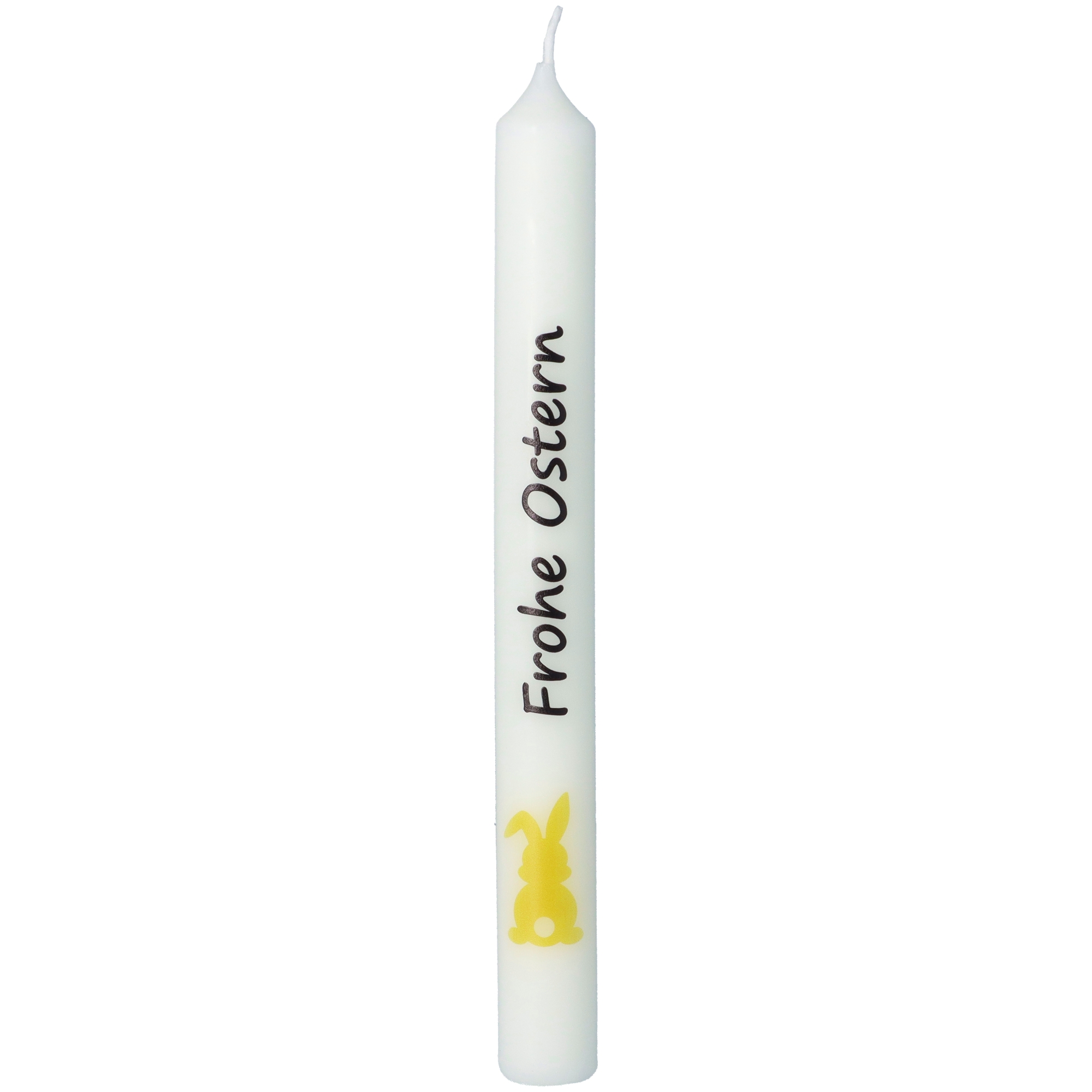 Stabkerzen-Set Gelb "Frohe Ostern"