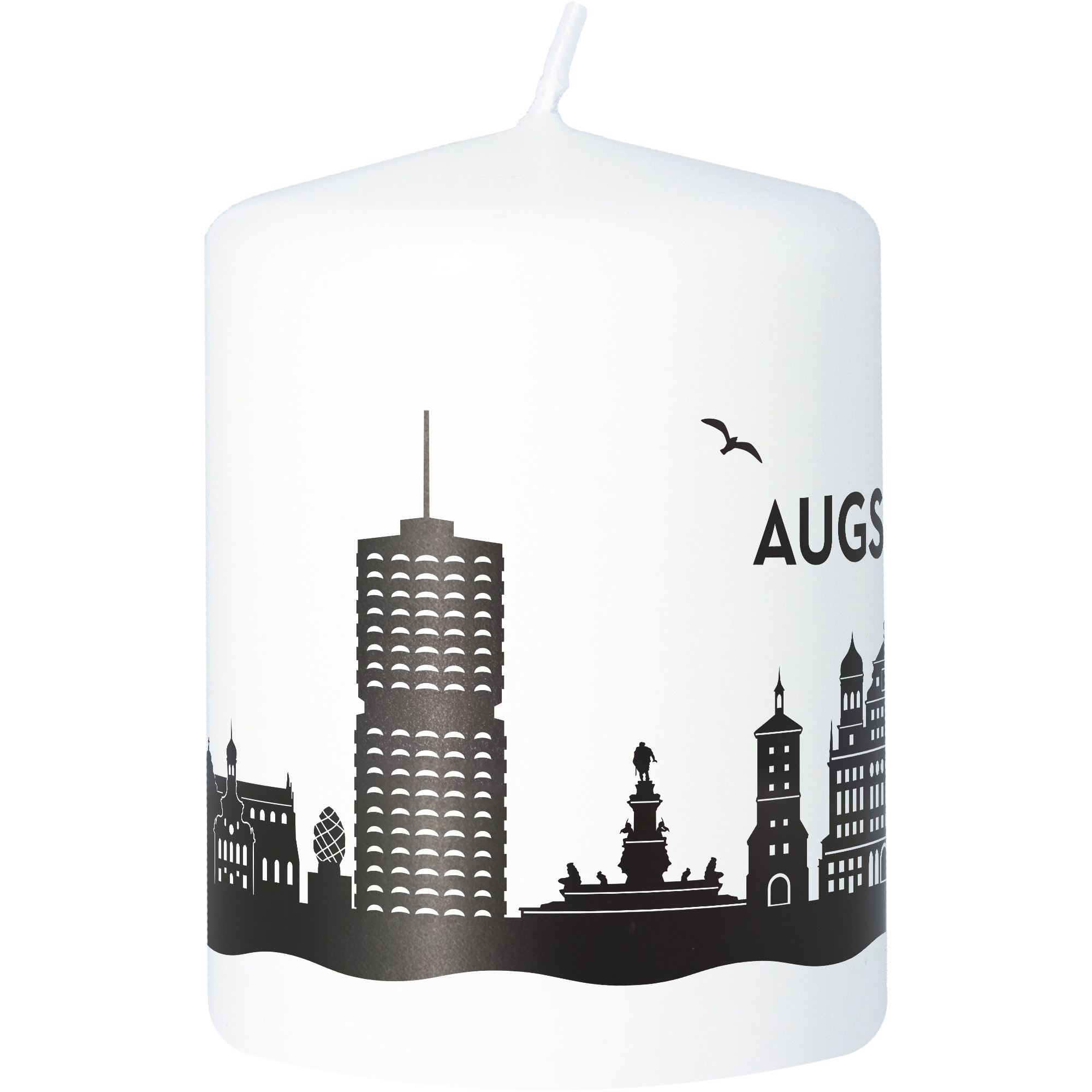 Stumpenkerze Skyline Augsburg Stumpenkerze Skyline Augsburg