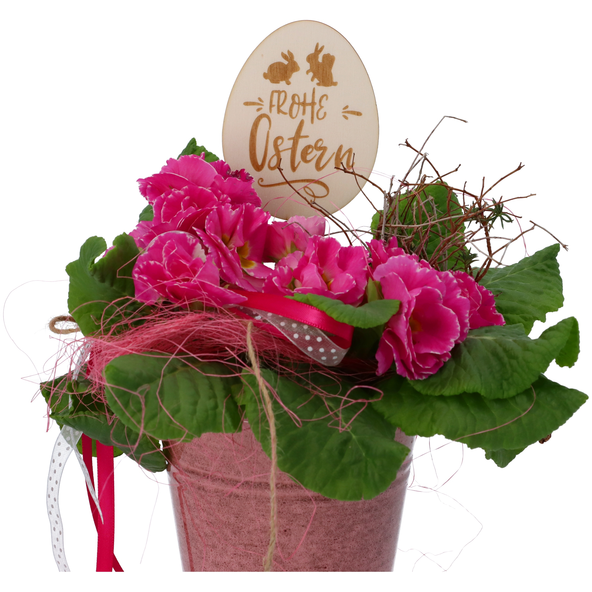 Blumenstecker "Frohe Ostern" Blume, Blumen-Arrangement, Pflanze, Blumenstrauß, Rose