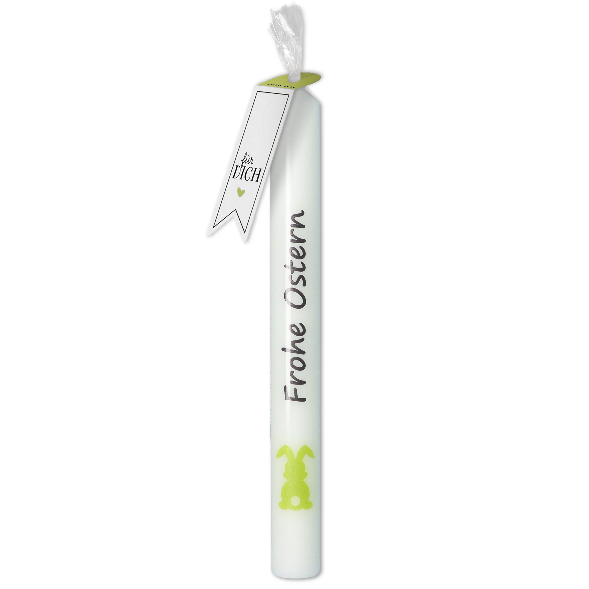 Stabkerze "Frohe Ostern" Hellgrün Stabkerze "Frohe Ostern" Hellgrün