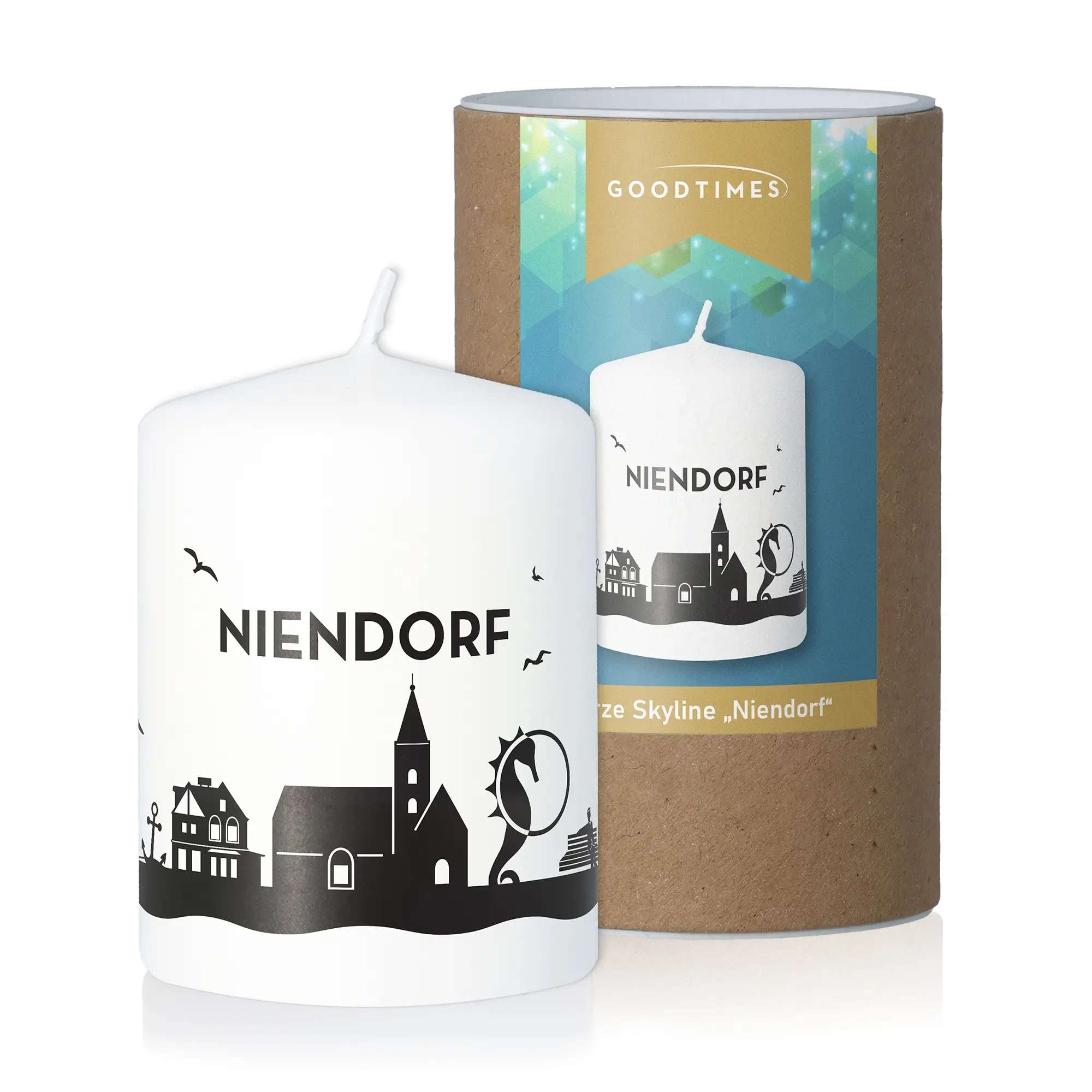 Stumpenkerze Skyline Niendorf