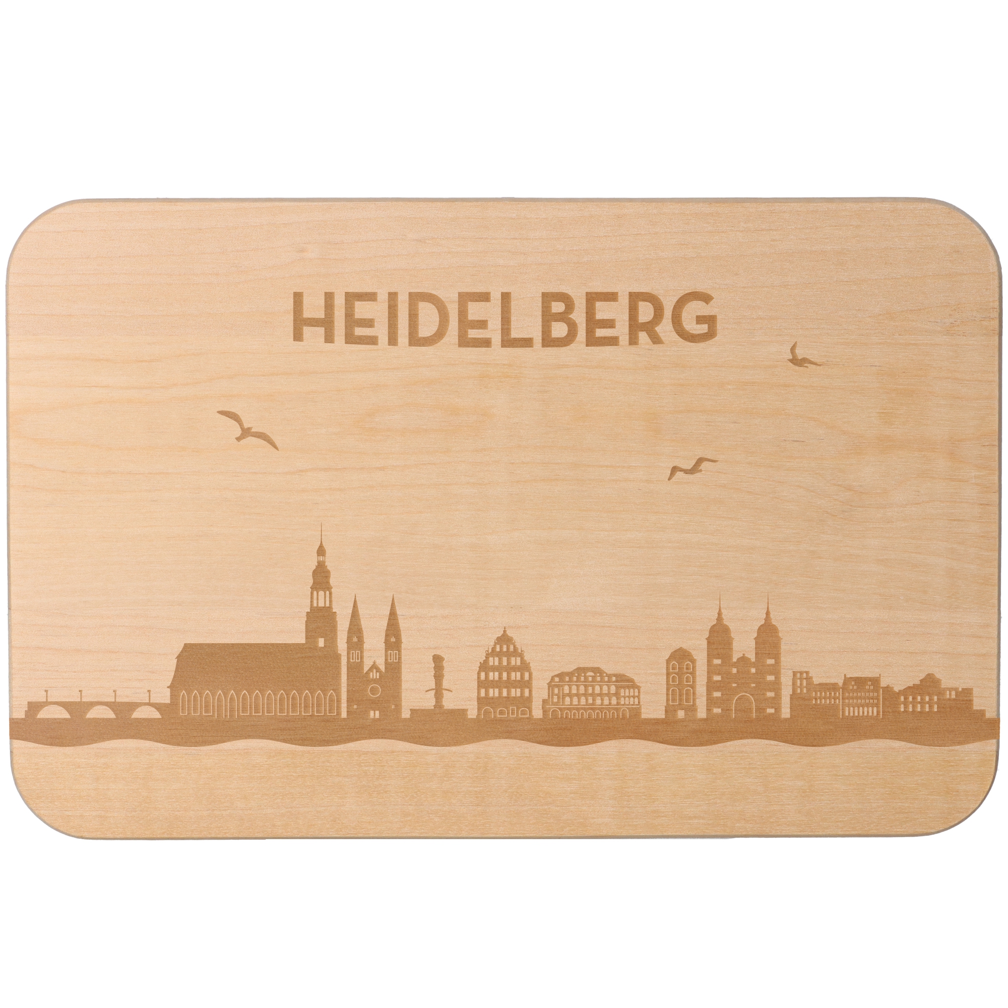 Frühstücksbrett Skyline Heidelberg Frühstücksbrett Skyline Heidelberg