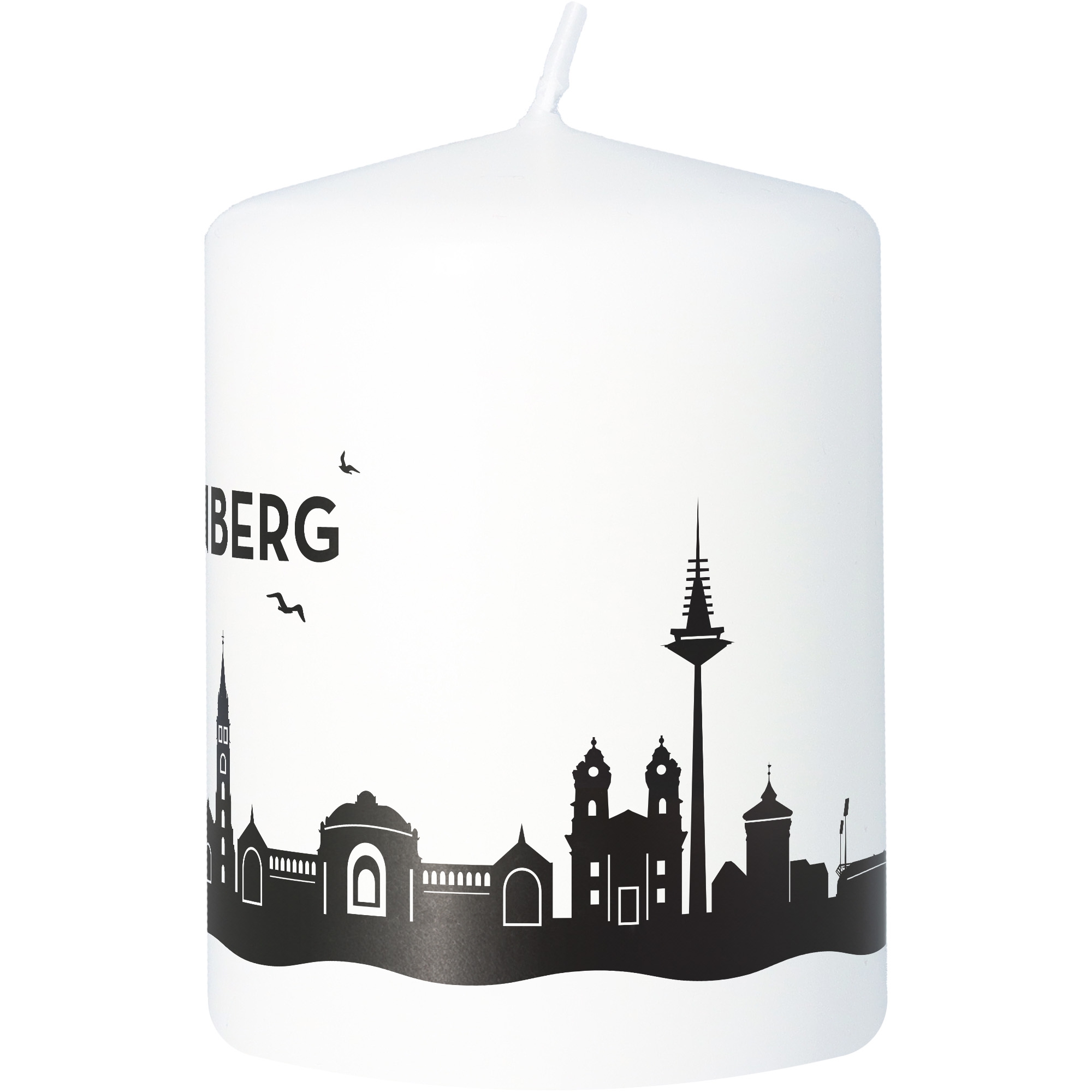 Stumpenkerze Skyline Nürnberg