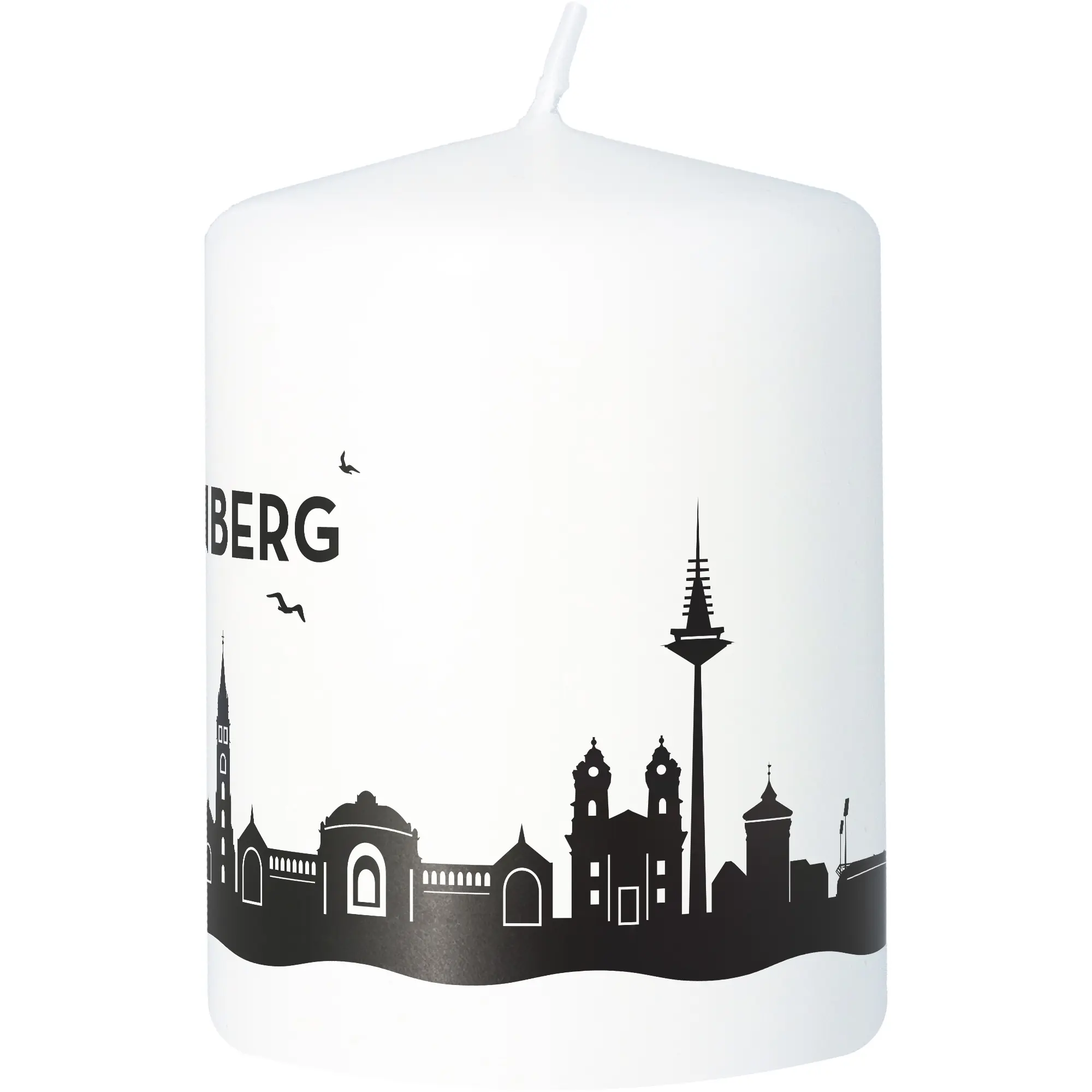 Stumpenkerze Skyline Nürnberg