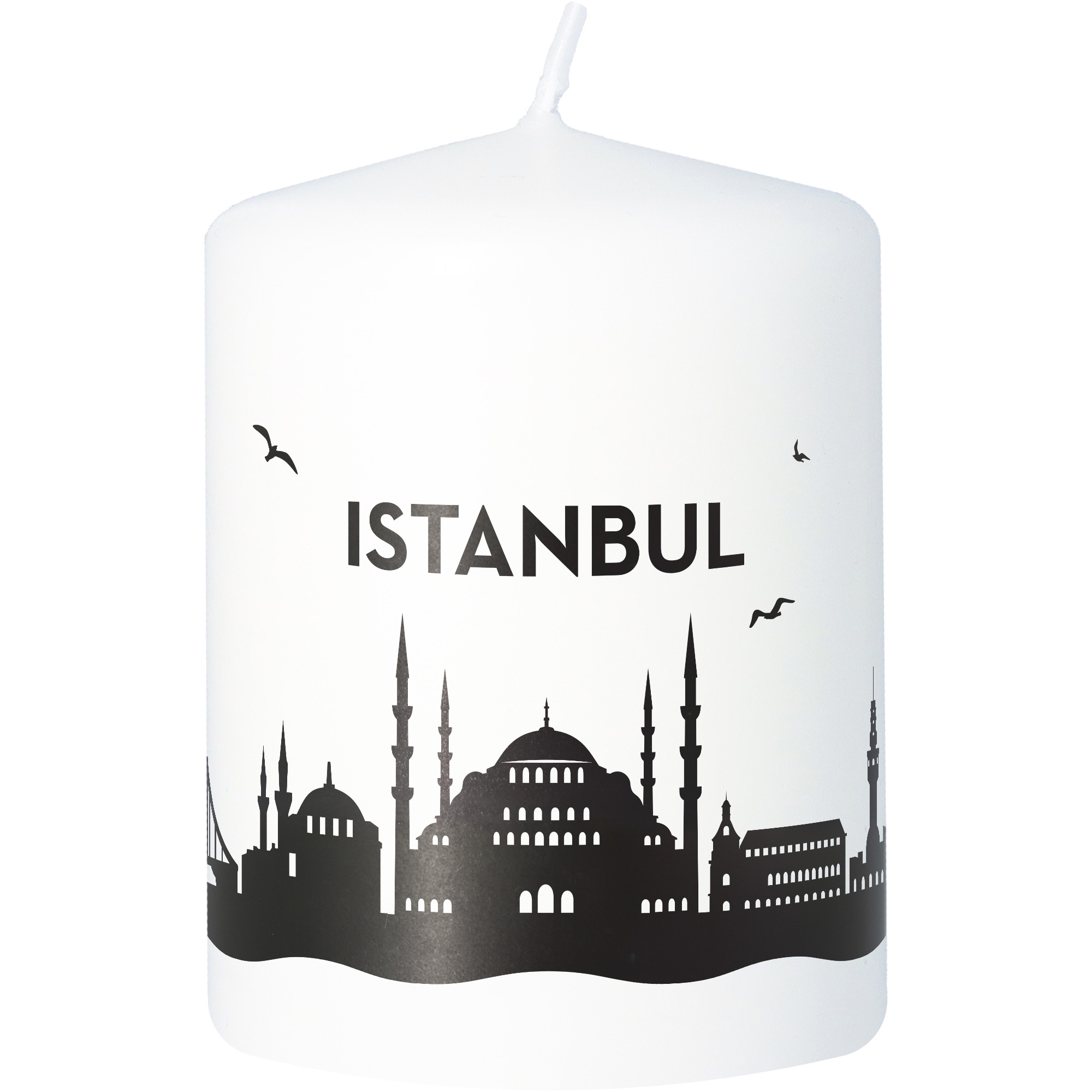 Stumpenkerze Skyline Istanbul Kerze