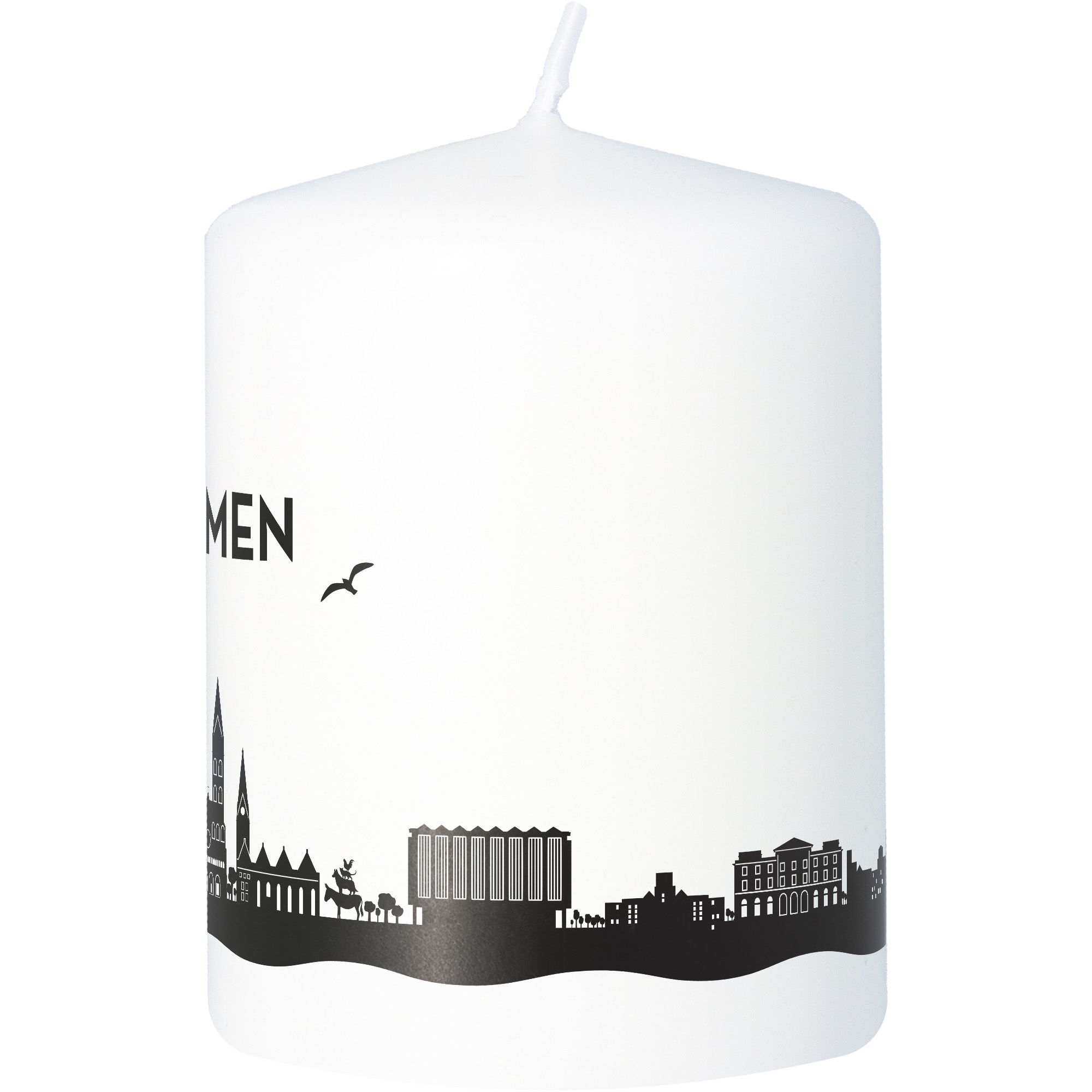 Stumpenkerze Skyline Bremen Stumpenkerze Skyline Bremen