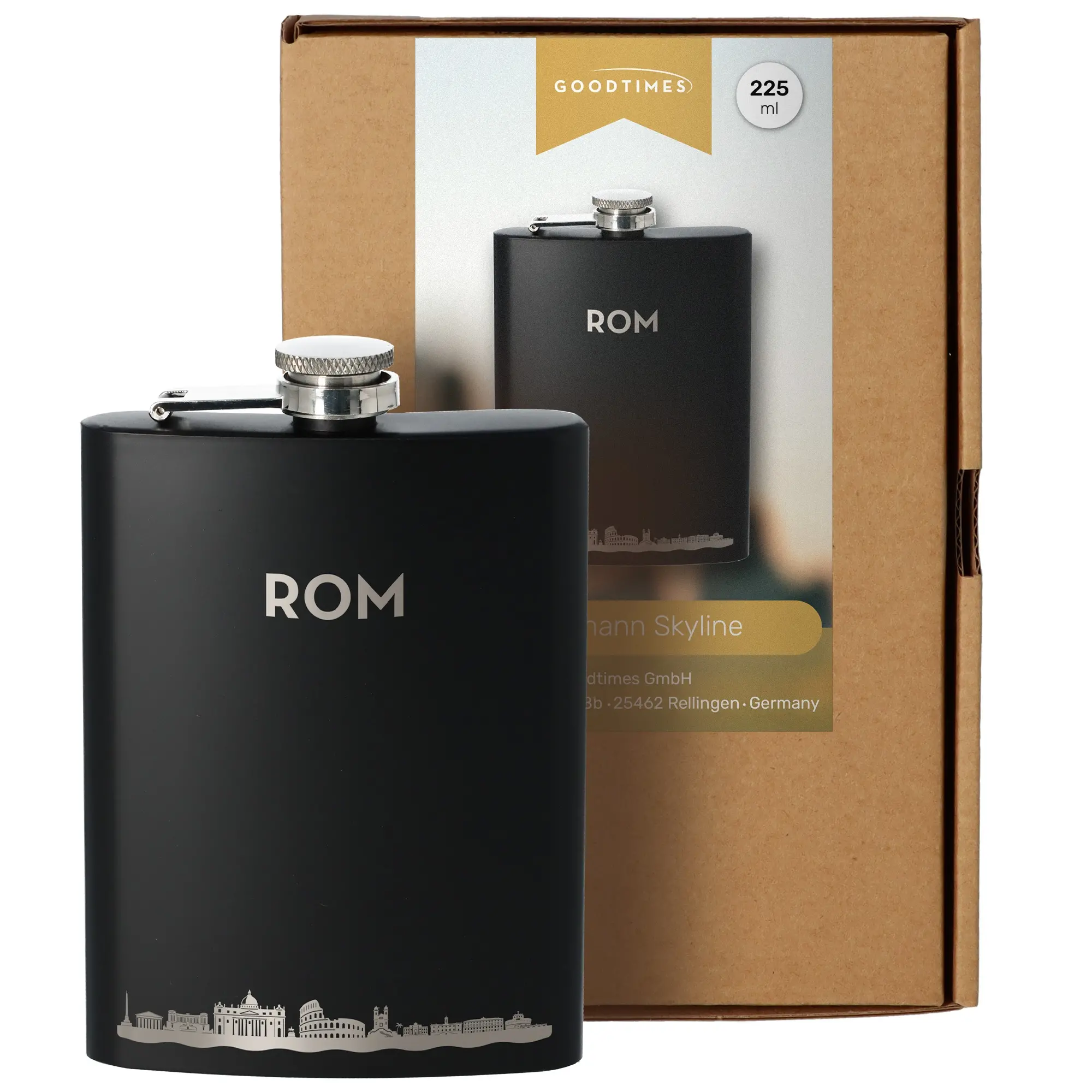 Flachmann Skyline Rom Flasche, Kosmetik, Parfüm