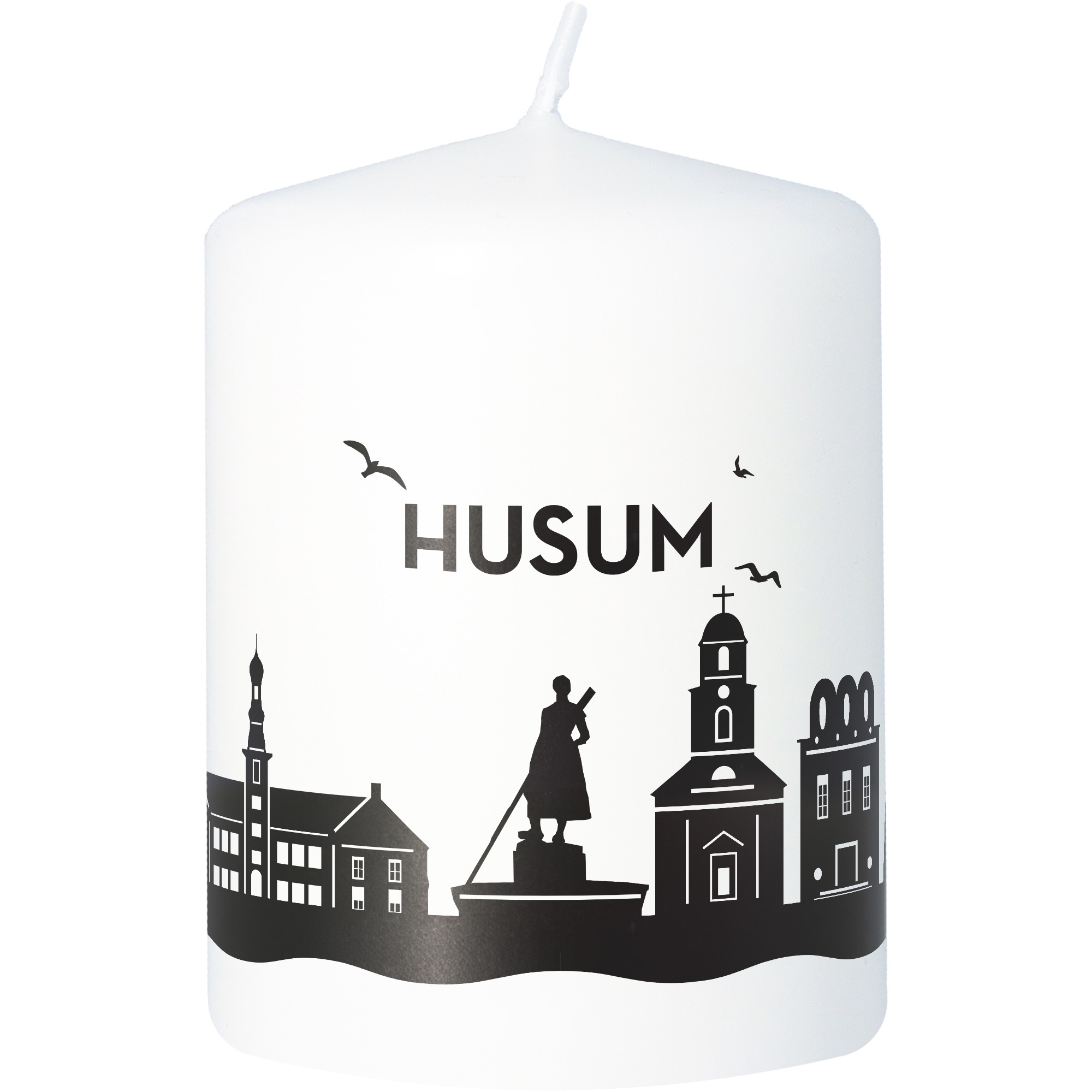 Stumpenkerze Skyline Husum Stumpenkerze Skyline Husum