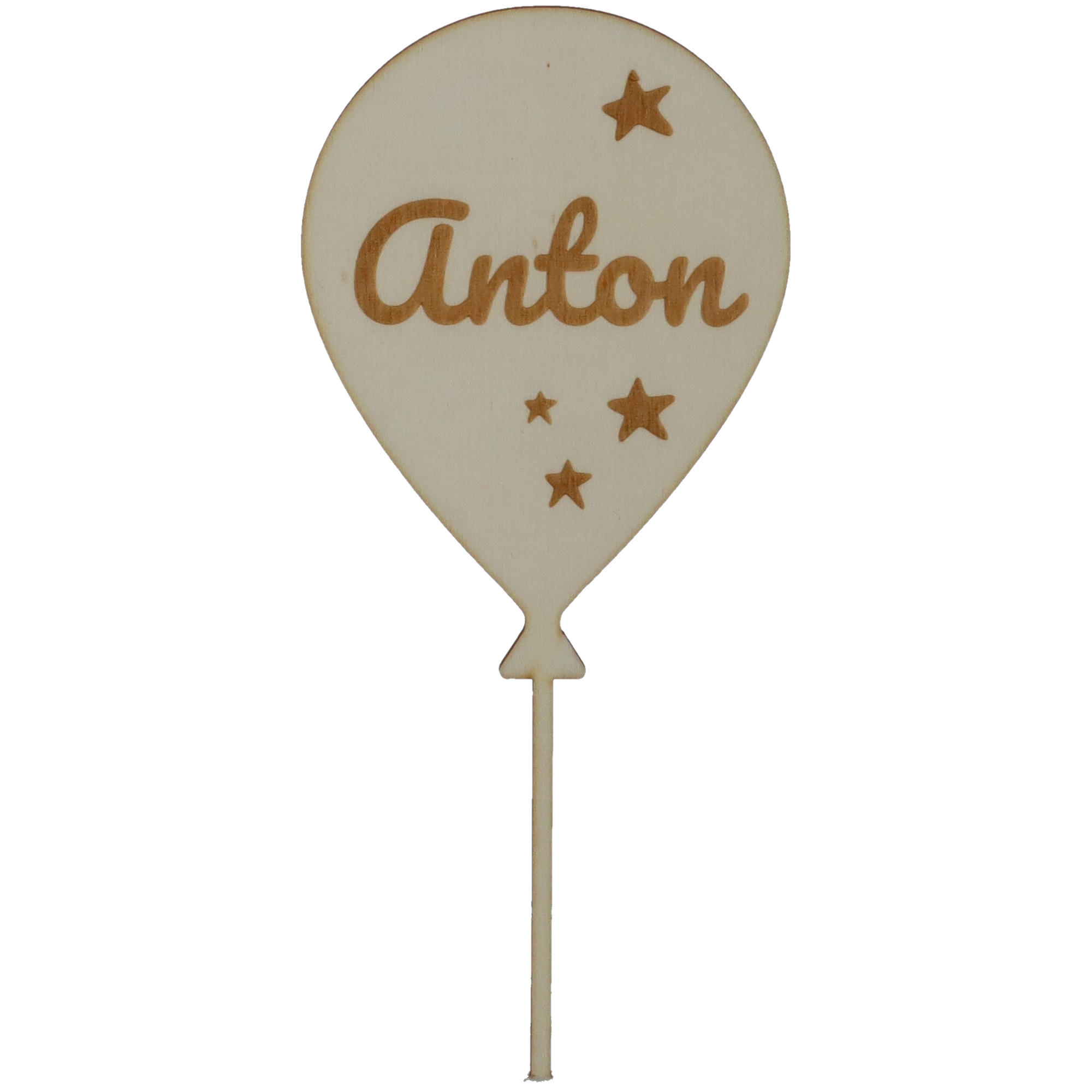 Cake Topper Ballon mit Sternen